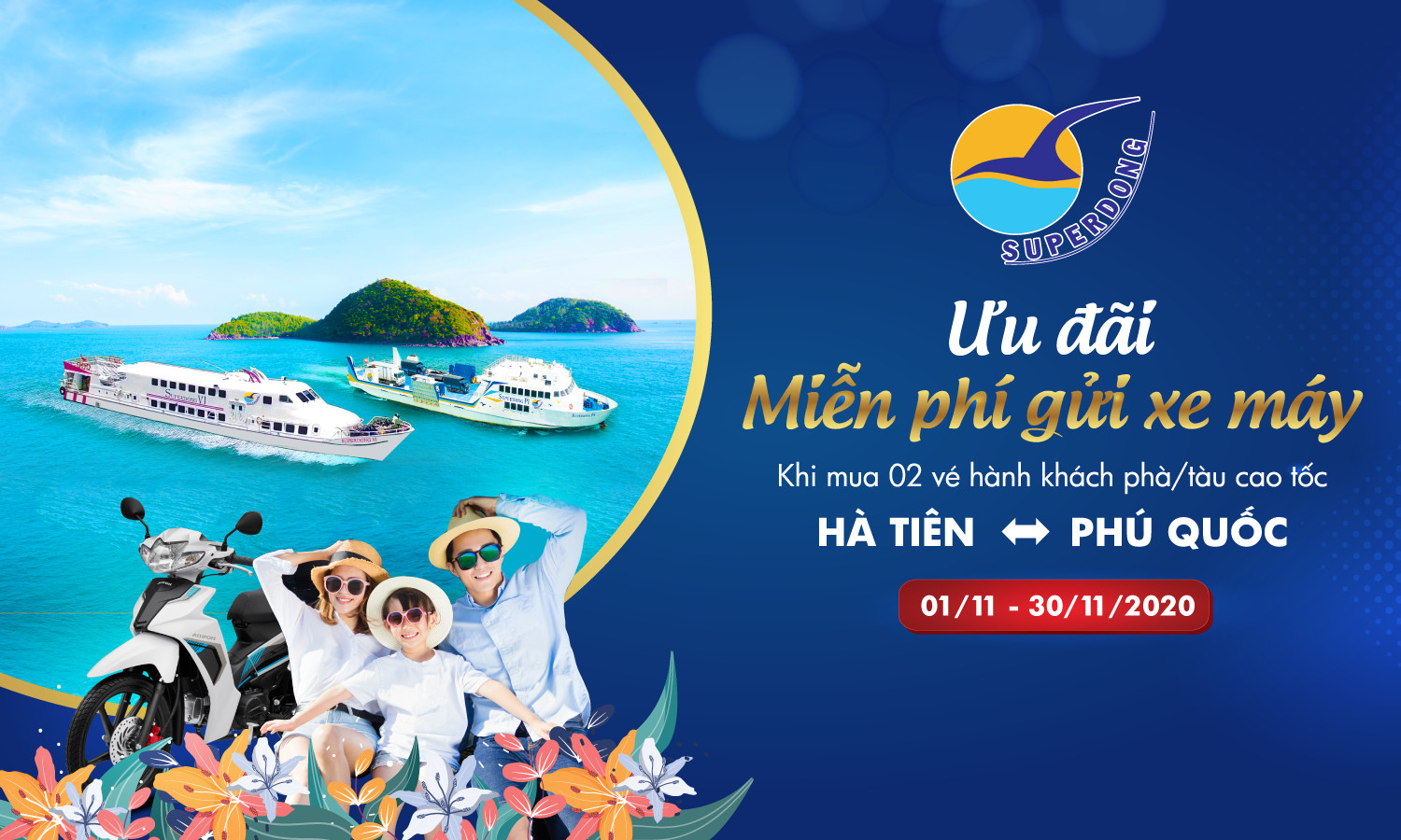 Đặt Vé Liền Tay - Nhận Ngay Ưu Đãi Tháng 11 Cùng Superdong