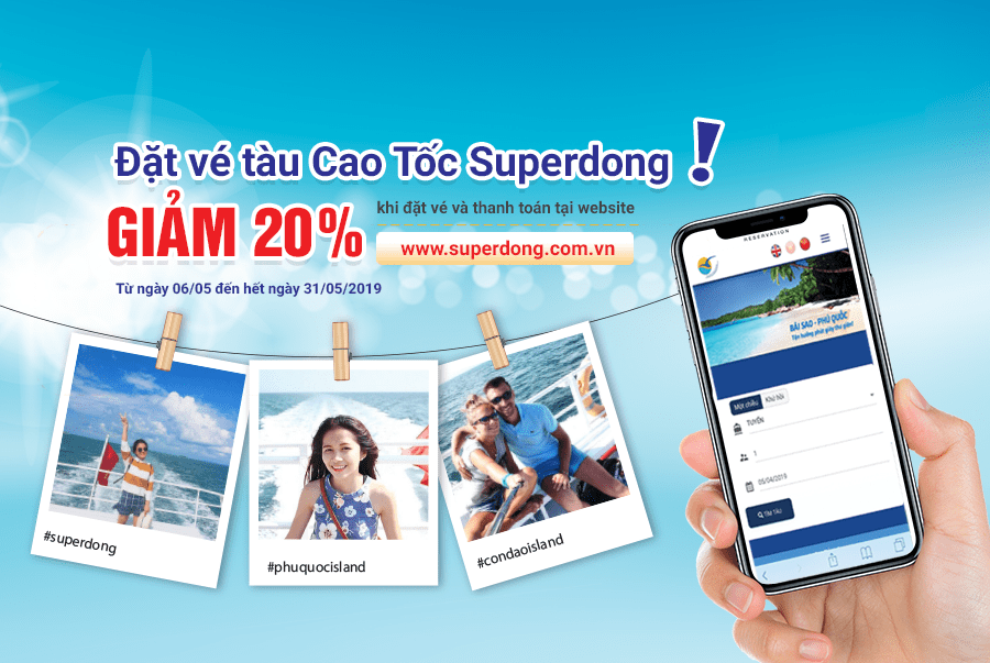 GIẢM 20% KHI ĐẶT VÉ TÀU - PHÀ TẠI WEBSITE
