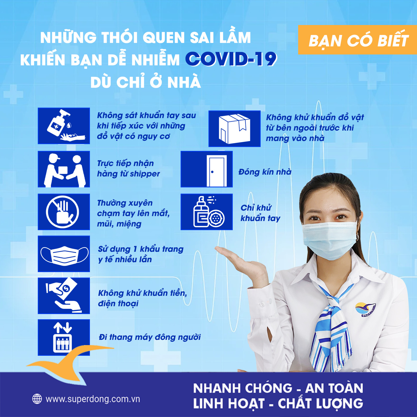 Những Thói Quen Sai Lầm Khiến Bạn Dễ Nhiễm Covid-19 Dù Chỉ Ở Nhà