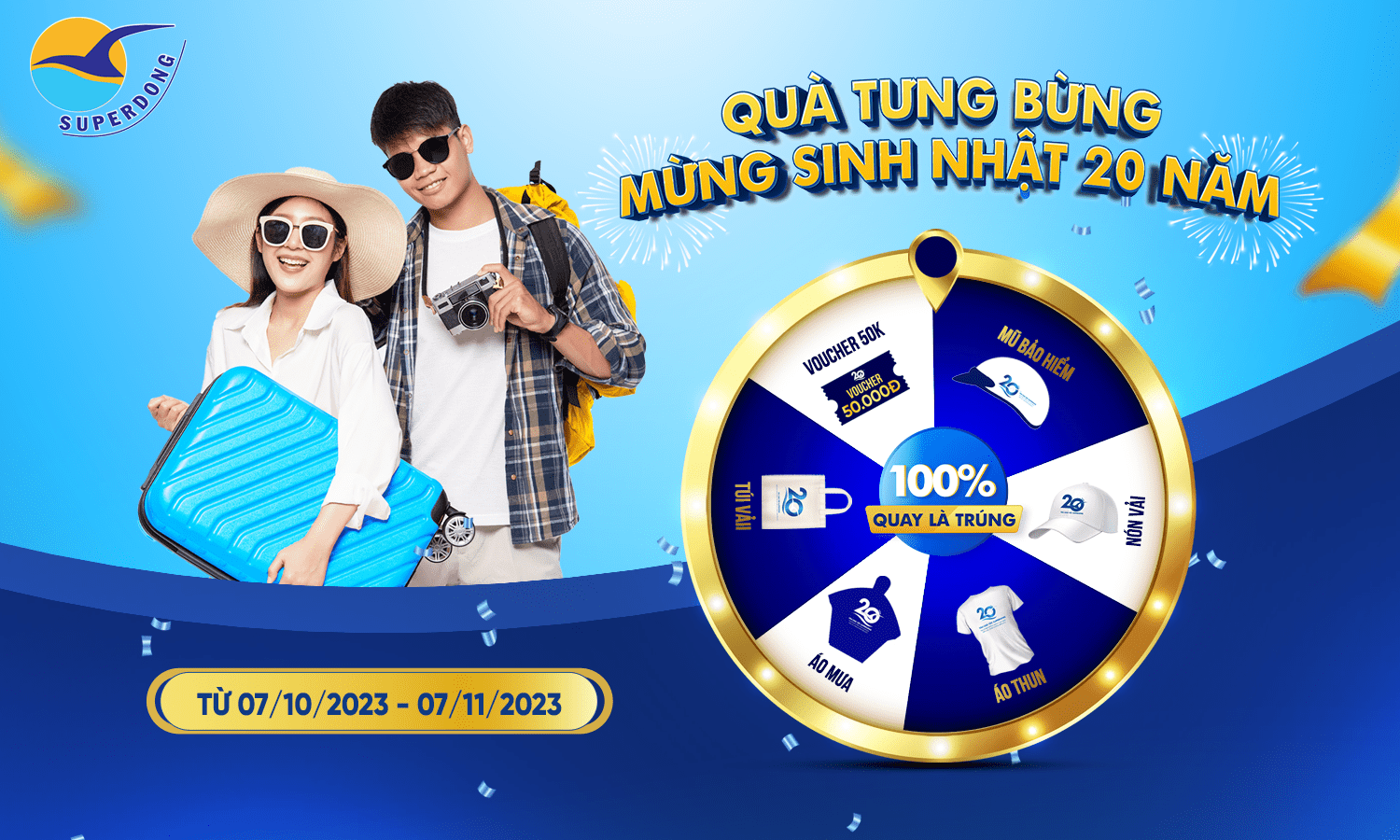Quà Tưng Bừng - Mừng Sinh Nhật 20 Năm