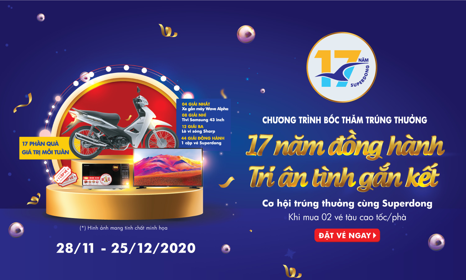 Kết quả bốc thăm trúng thưởng "17 năm đồng hành - Tri ân tình gắn kết" - Đợt 2