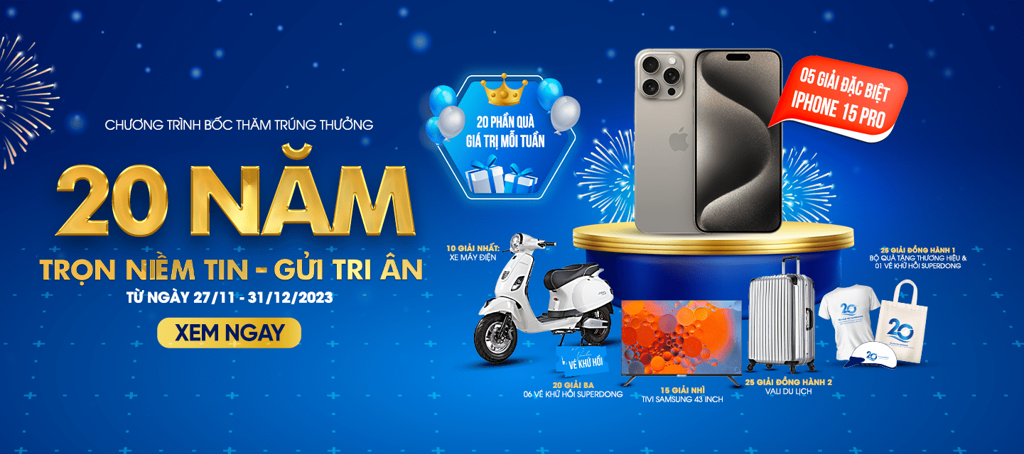 Kết Quả Bốc Thăm Trúng Thưởng "20 Năm - Trọn Niềm Tin - Gửi Tri Ân" - Đợt 2