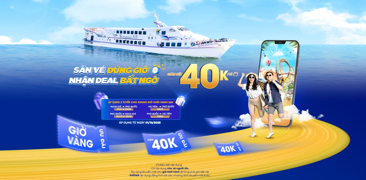 Superdong Khuyến Mãi "Giờ Vàng: Săn Vé Đúng Giờ - Nhận Deal Bất Ngờ"