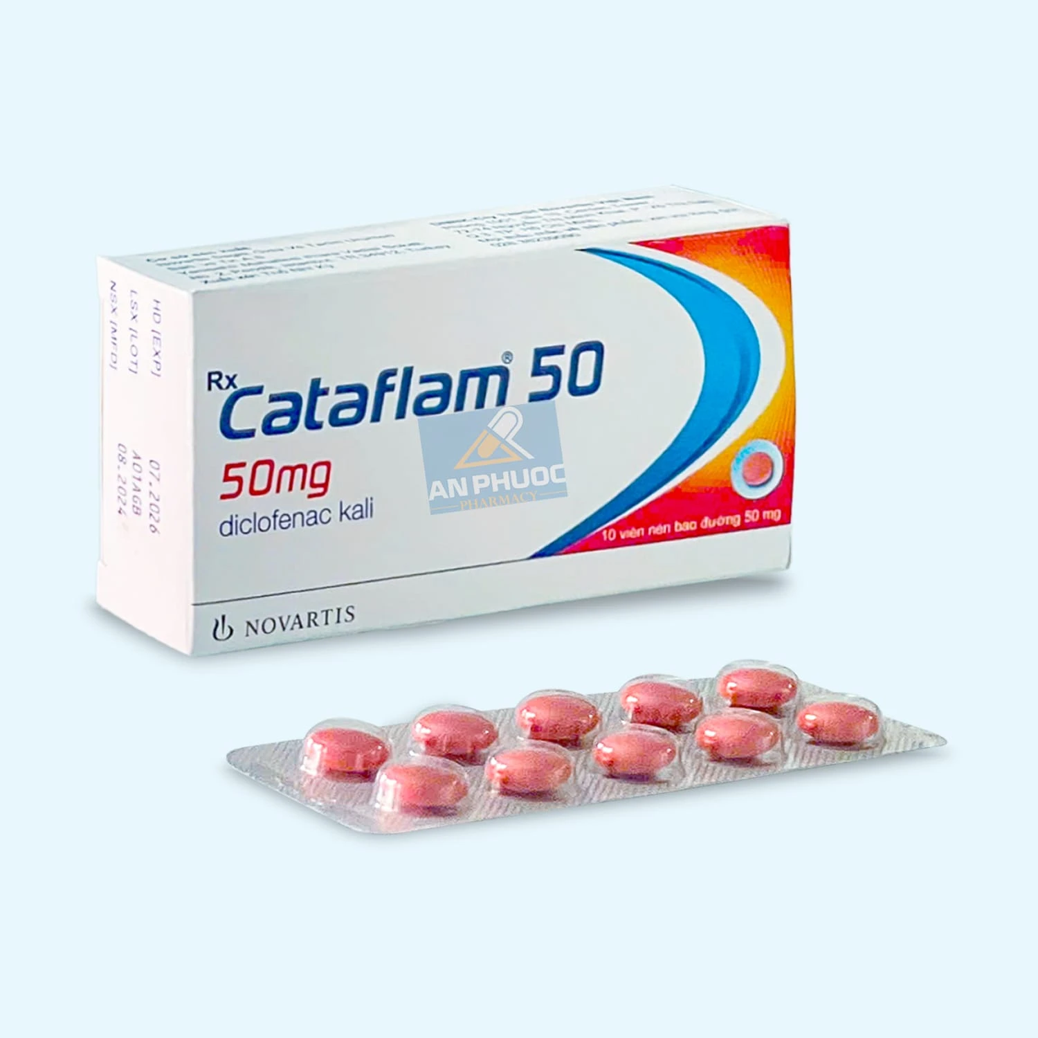 Thuốc giảm đau Cataflam® (diclofenac kali) 50mg