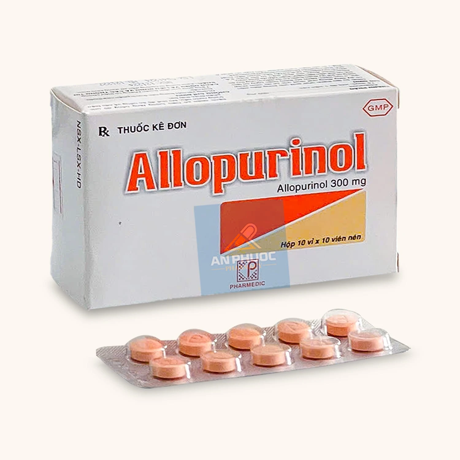 Thuốc điều trị bệnh gout Allopurinol® PMD 300mg