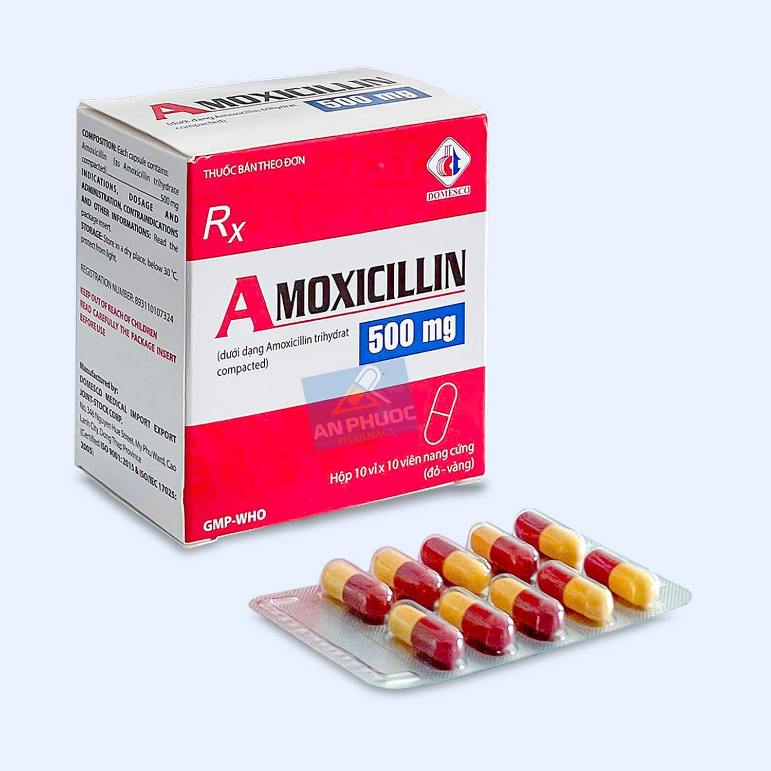 Thuốc kháng khuẩn Amoxcillin® DOMESCO 500mg