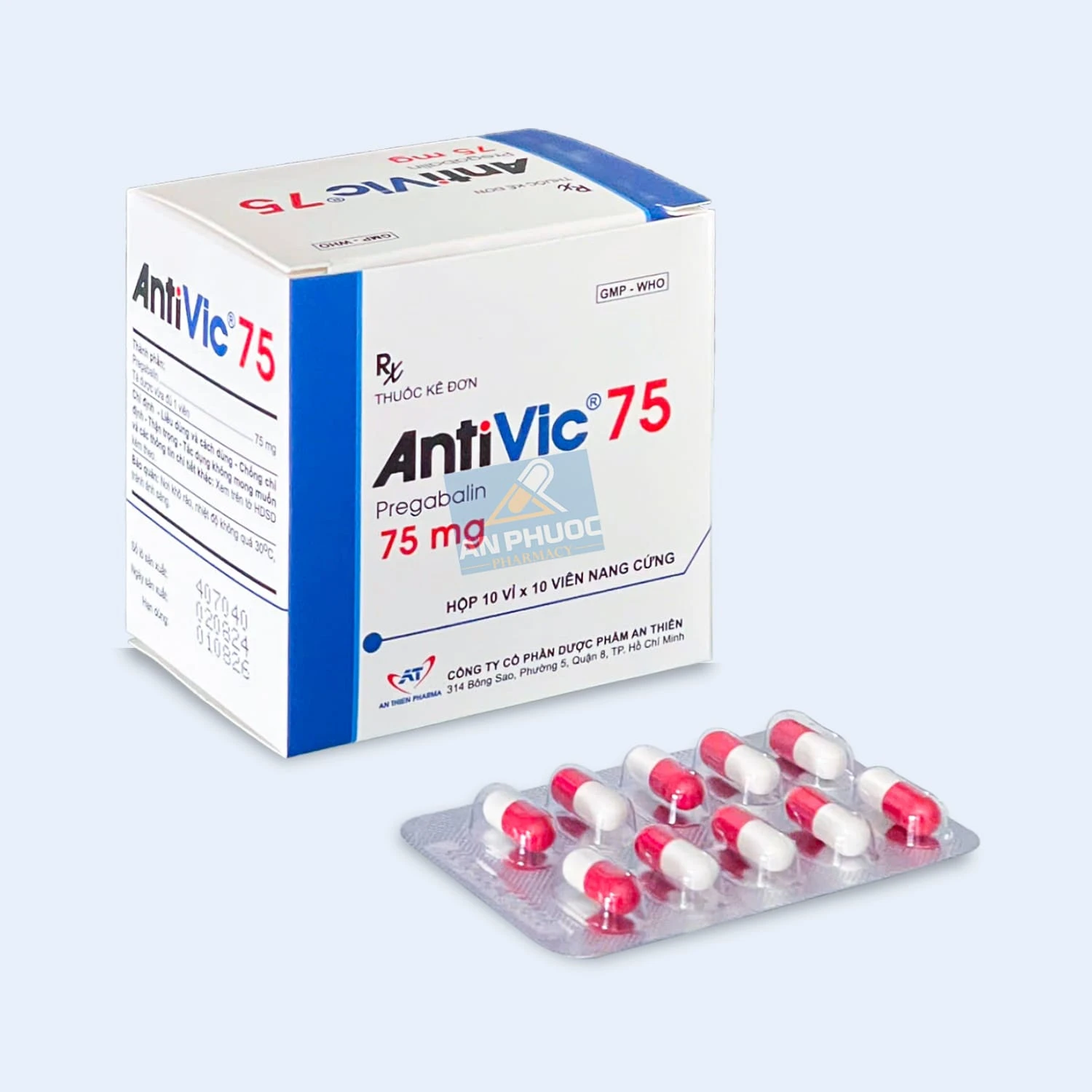 Thuốc giảm đau thần kinh Antivic® (pregabalin) 75mg