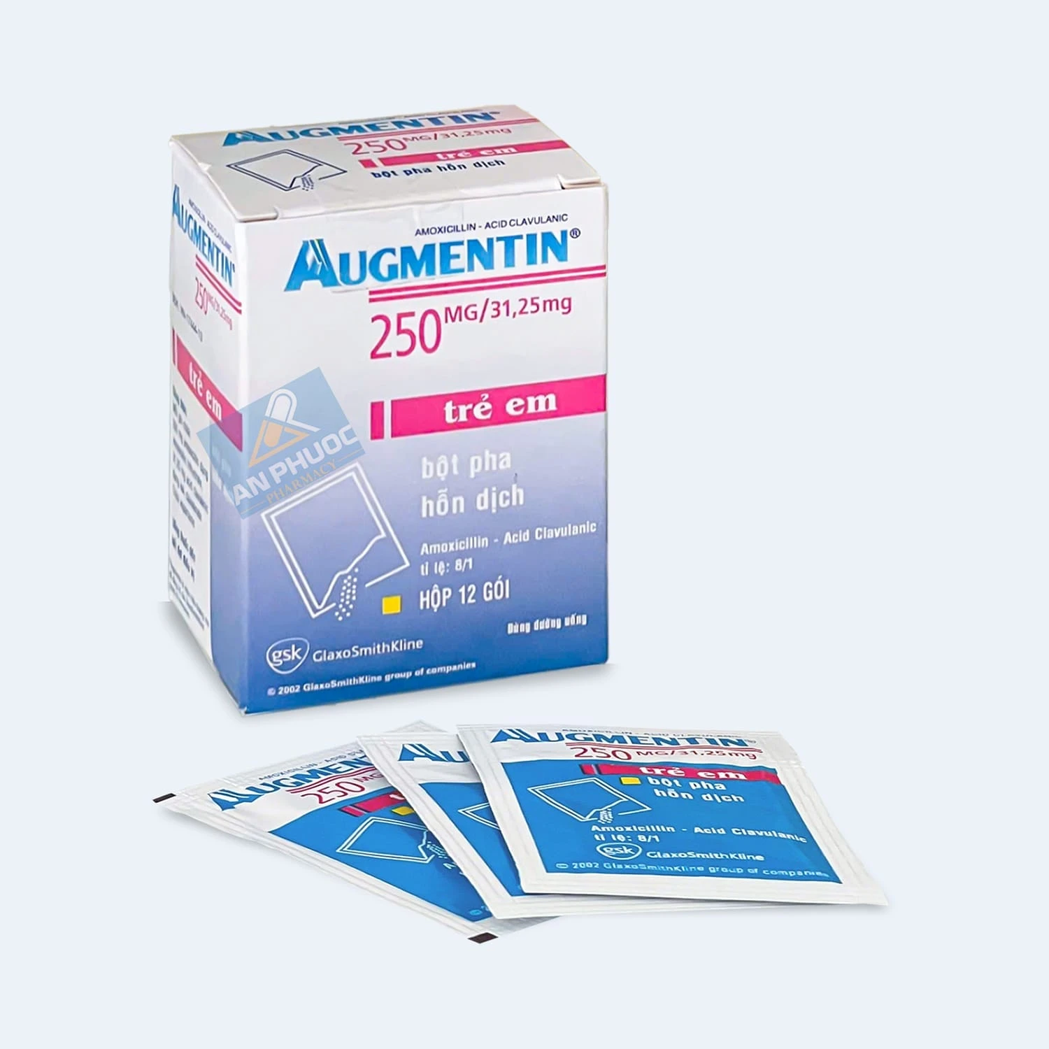 Thuốc kháng khuẩn Augmentin® (amoxcillin, clavulanat) 250mg