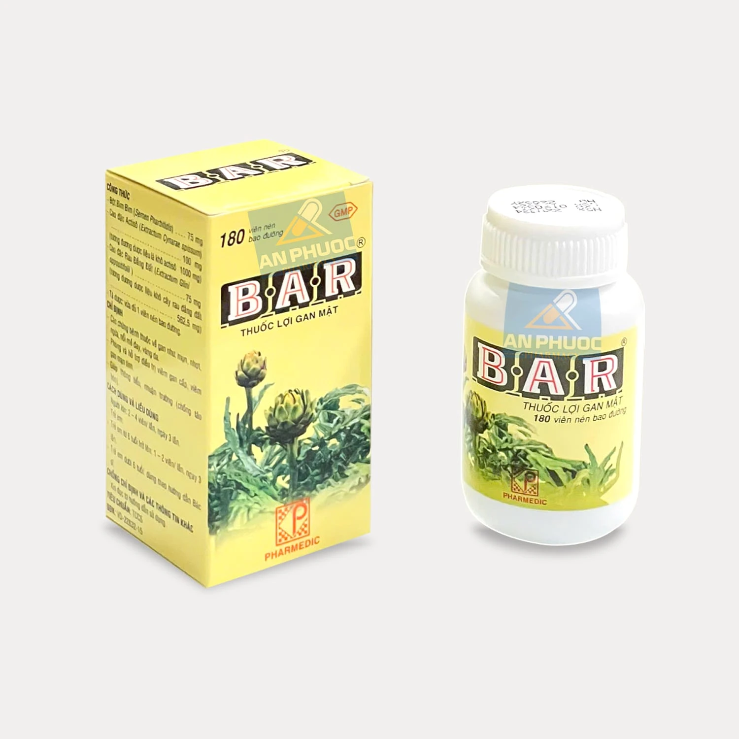 Thuốc giải độc gan B-A-R® | chai 180 viên