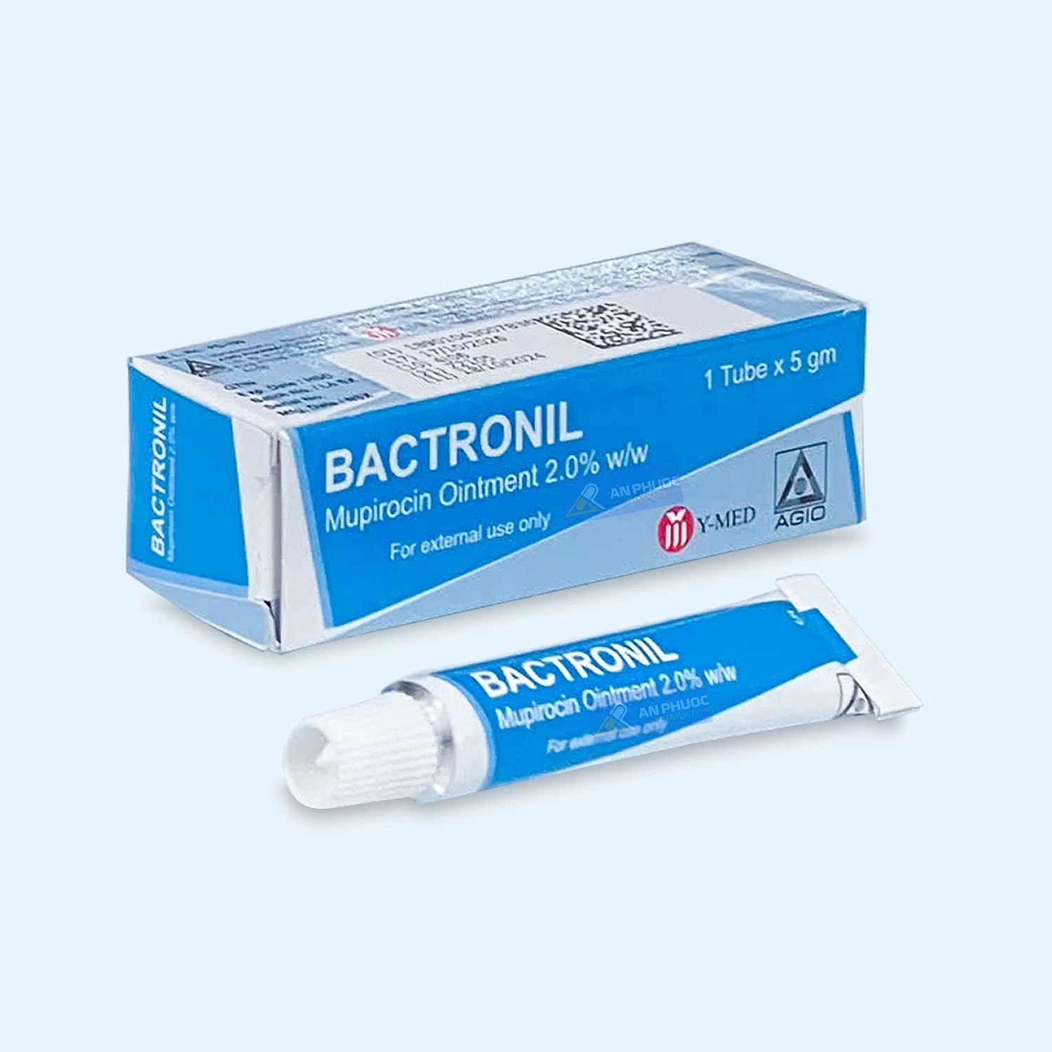 Thuốc mỡ Bactronil 2.0% (mupirocin), Tuýp 5 gam