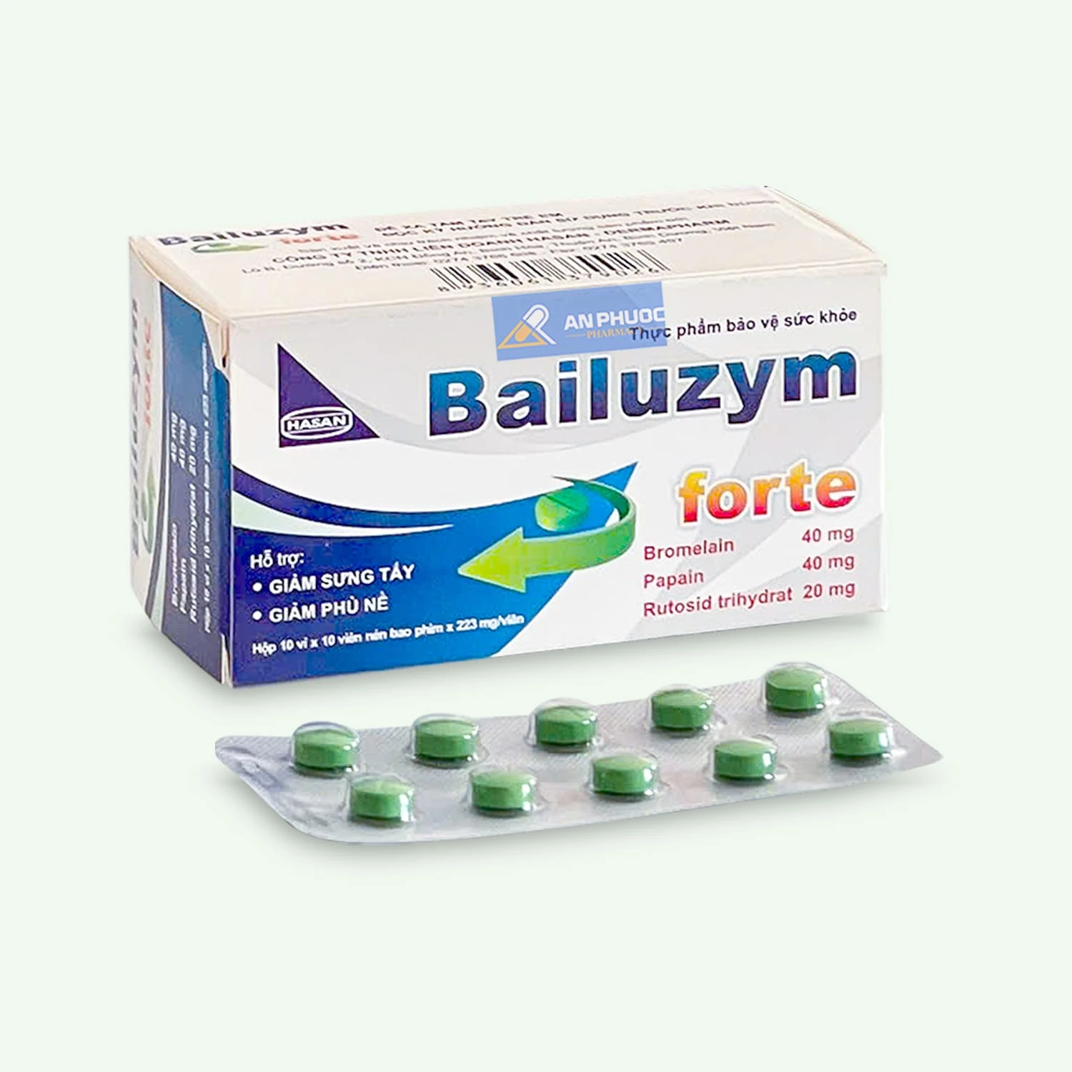 Viên uống Bailuzym® Fort | Hộp 100 viên