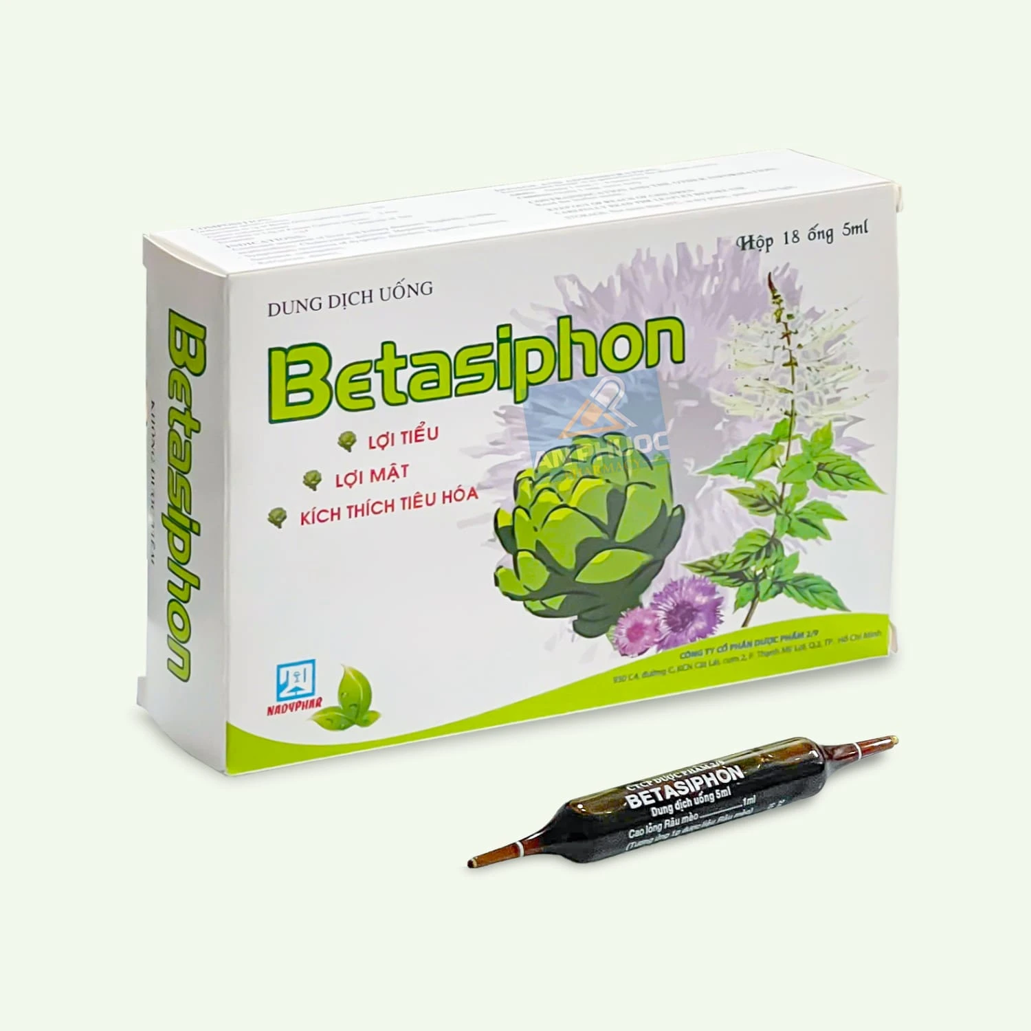 Dung dịch uống lợi tiểu mát gan Betasiphon® | Ống 5ml