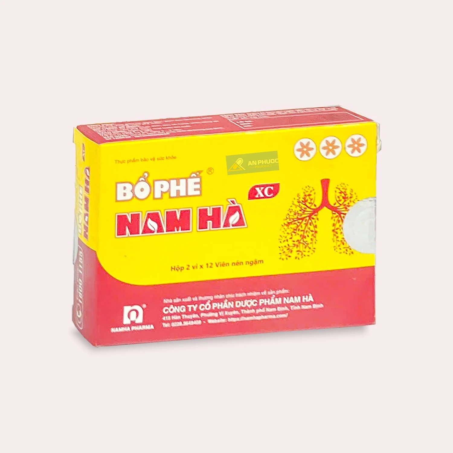 Thuốc ngậm Bổ phế nam hà, hộp 24 viên