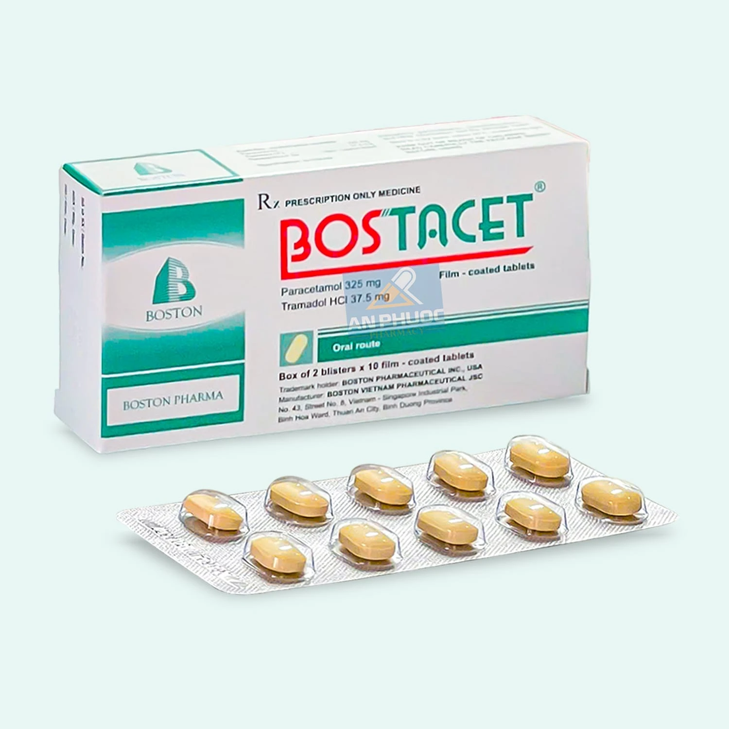 Thuốc giảm đau Bostacet® (paracetamol, tramadol)