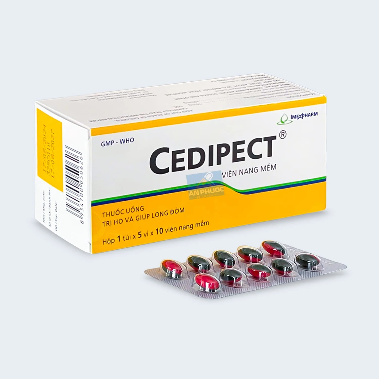 Thuốc trị ho Cedipect® | Hộp 50 viên