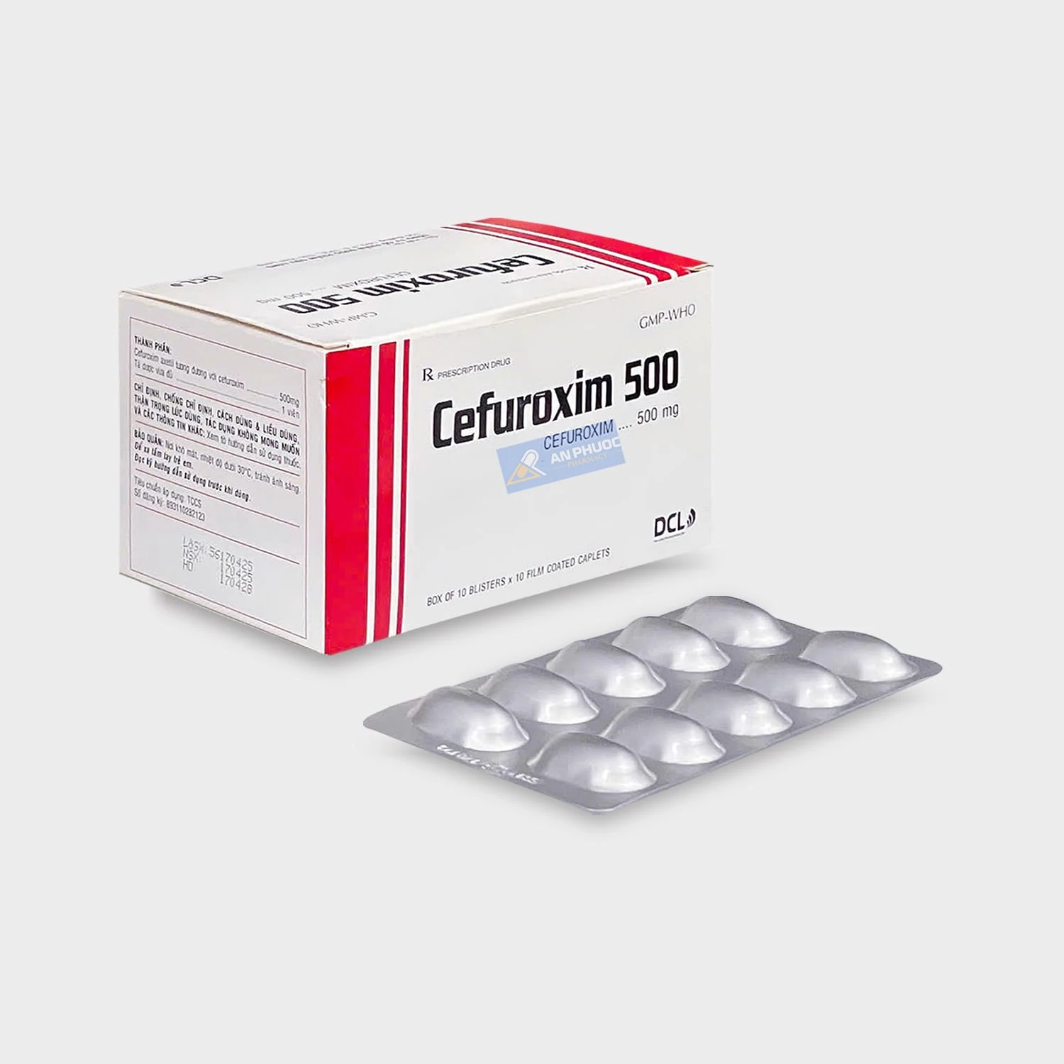Thuốc Cefuroxime® 500mg (Dược Cửu Long) | Hộp 100 viên