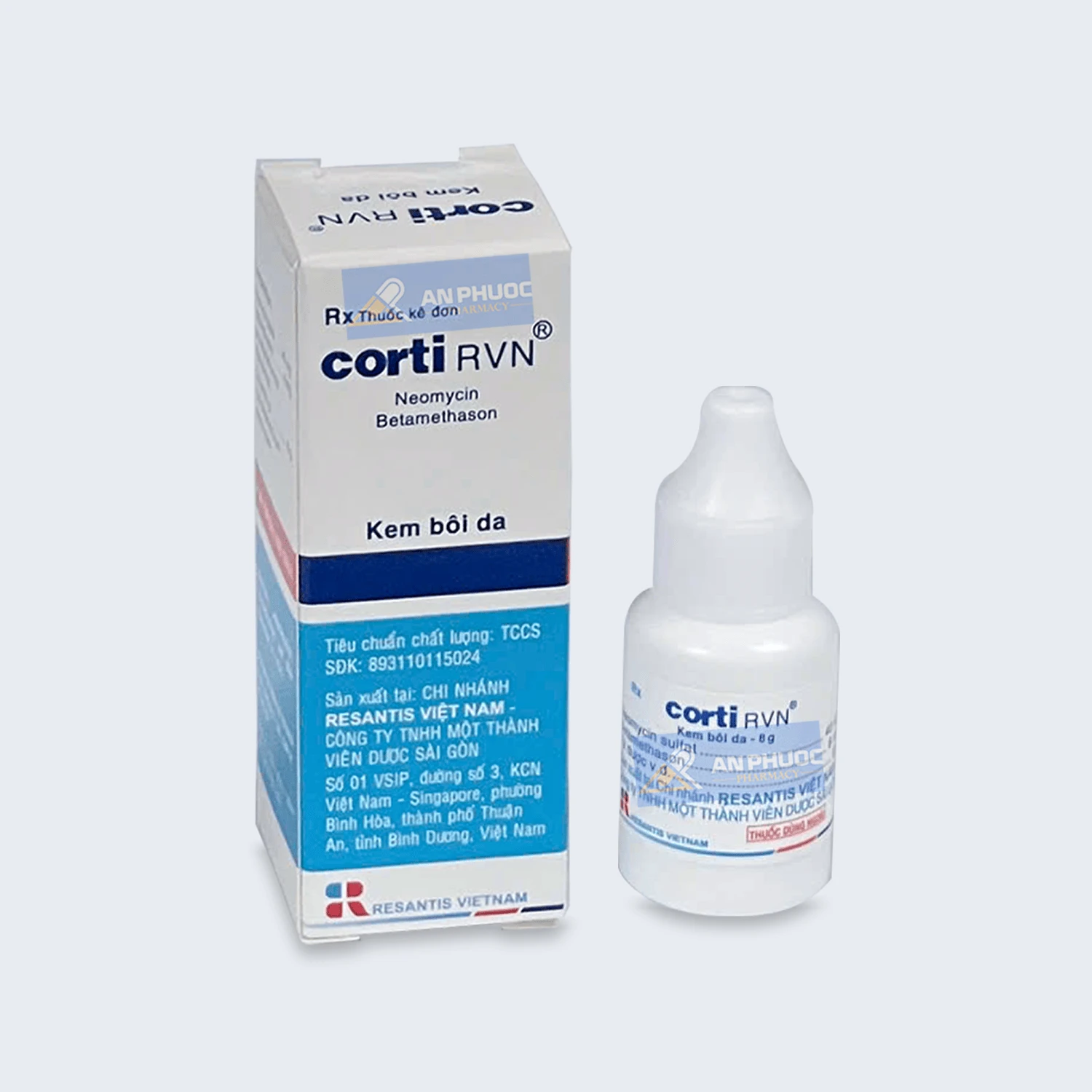 Thuốc bôi da Corti® RVN (neomycin, betametason) lọ 8 gam