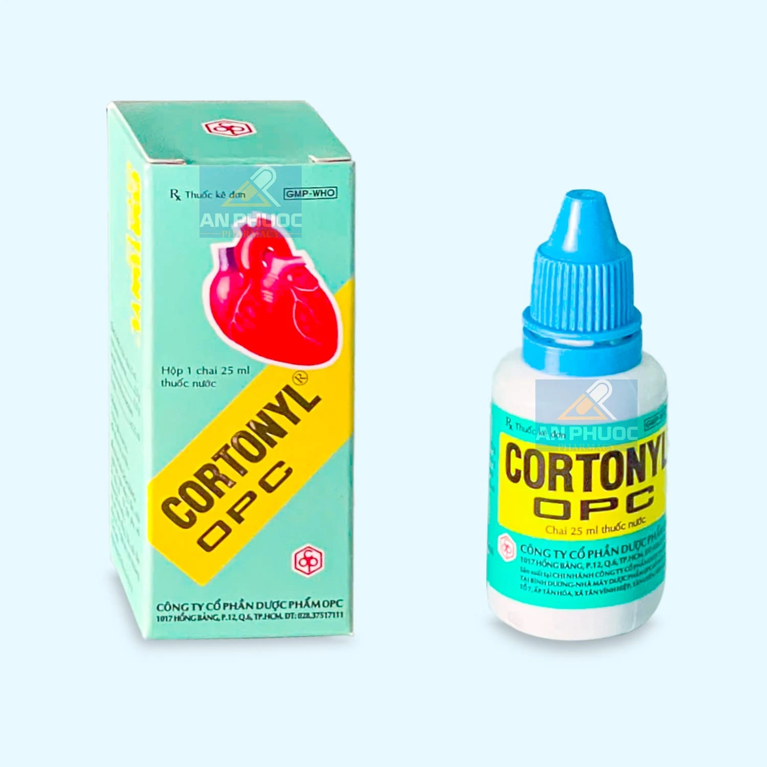 Thuốc trợ tim, an thần Cortonyl OPC | chai 25ml