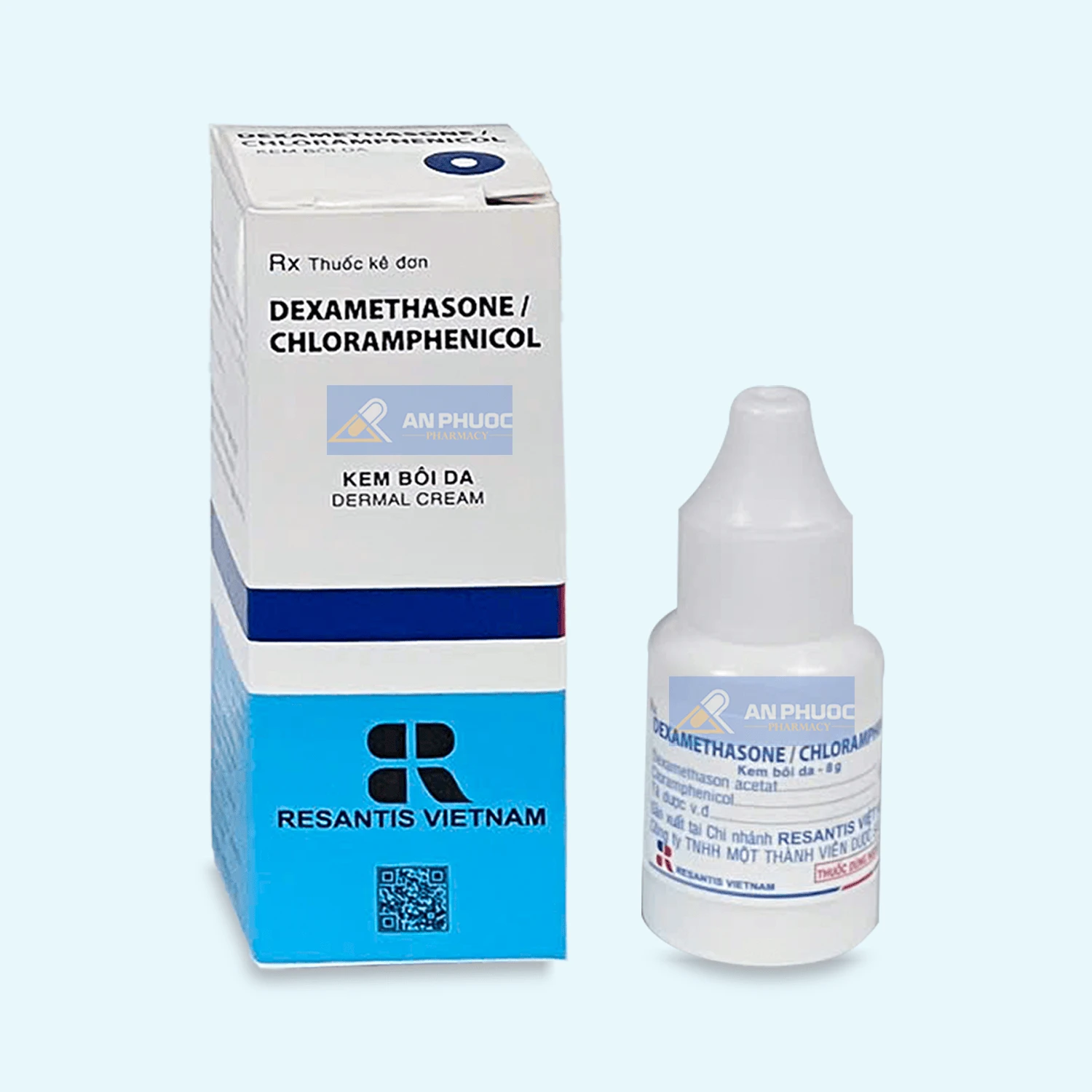 Kem bôi da Dexamethasone/ chloramphenicol Lọ 8 gam