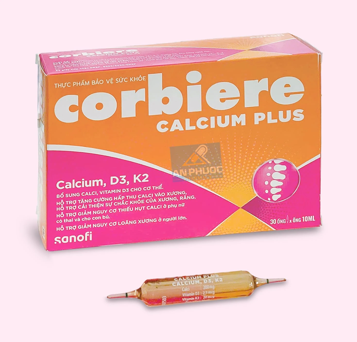 Hỗ trợ giảm nguy cơ loãng xương Corbiere® Calcium Plus