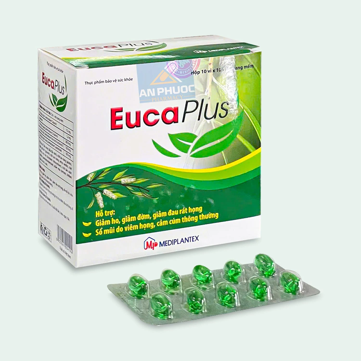 Viên uống EucaPlus® - Hỗ trợ giảm triệu chứng ho cảm | Hộp 100 viên