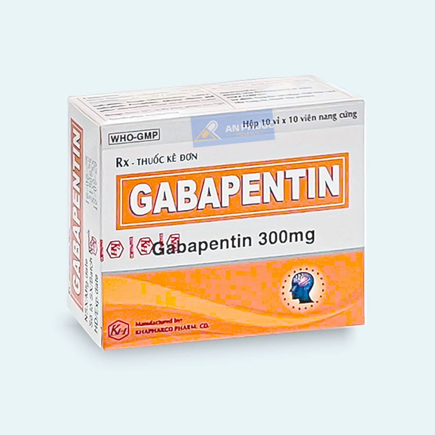 Thuốc Gabapentin® 300mg, (Khánh hòa), Hộp 100 viên