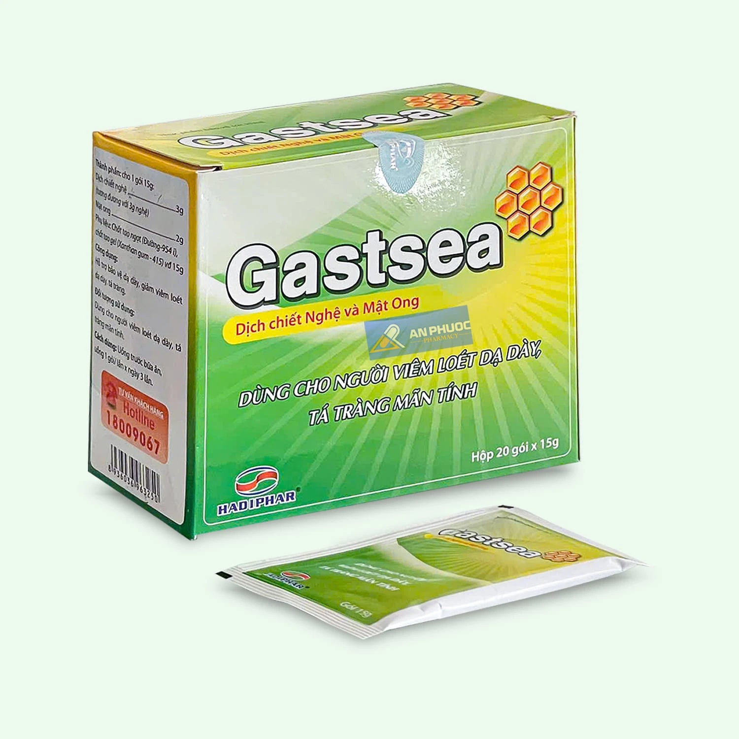 Gastsea® - Dịch chiết nghệ mật ong, Hộp 20 gói