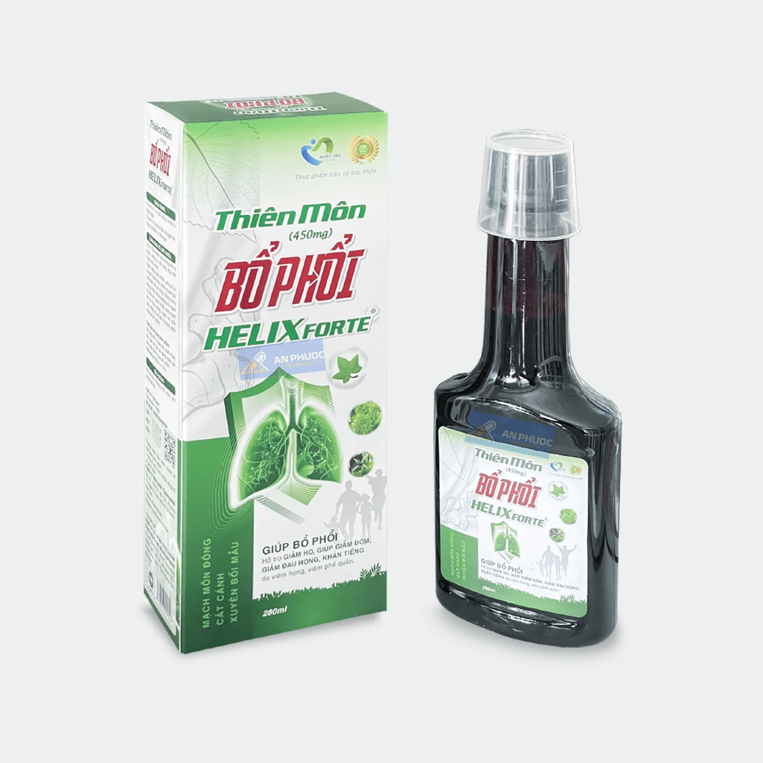 Thiên môn bổ phổi Helix fort, chai 280 ml