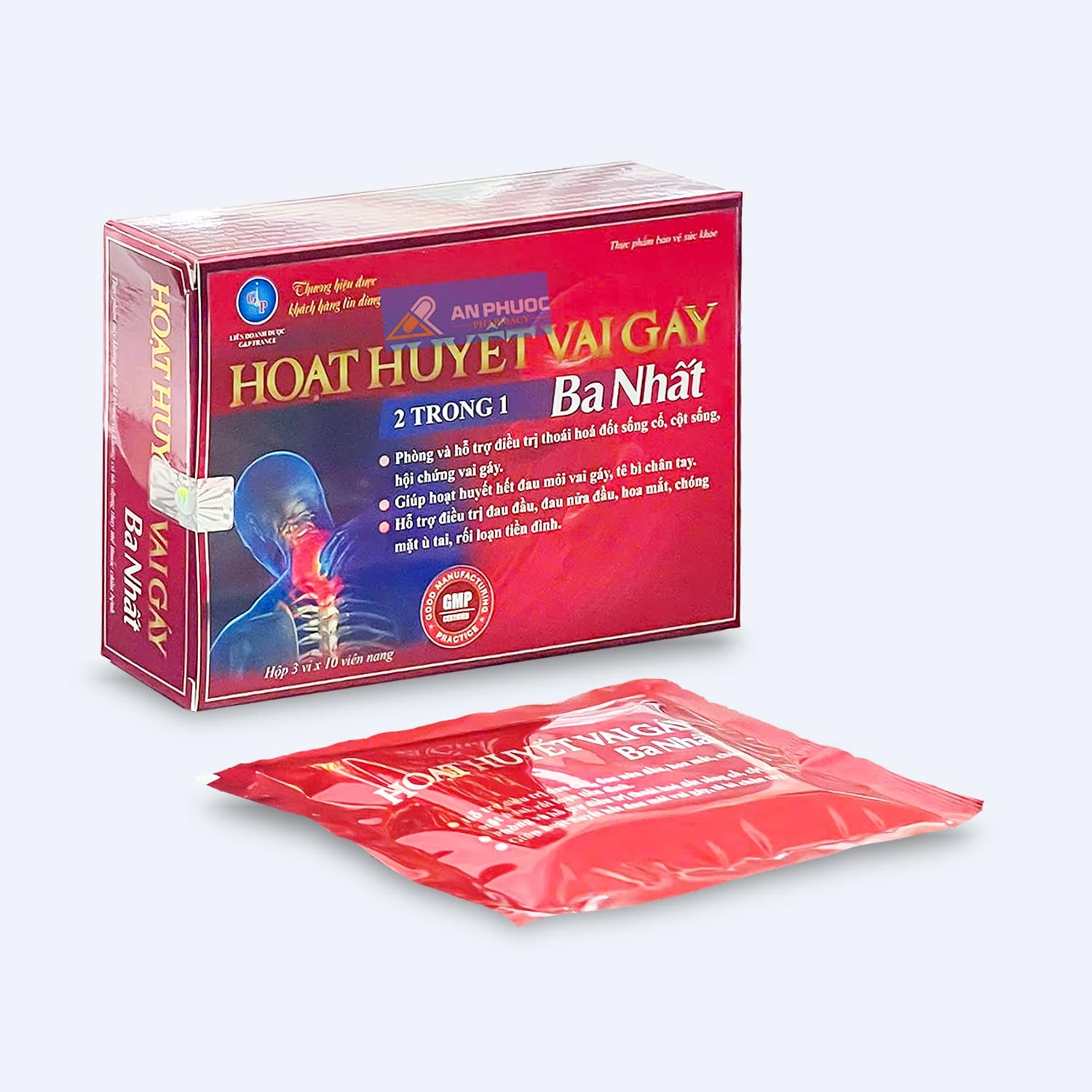 Hoạt huyết vai gáy, 2 trong 1, Ba Nhất, Hộp 30 viên