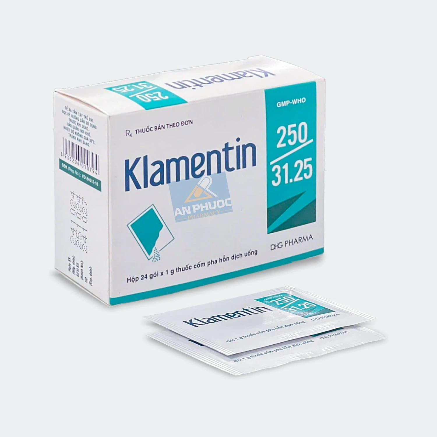 Thuốc kháng sinh Klamentin® (amoxcillin, clavulanat) 250/31.25