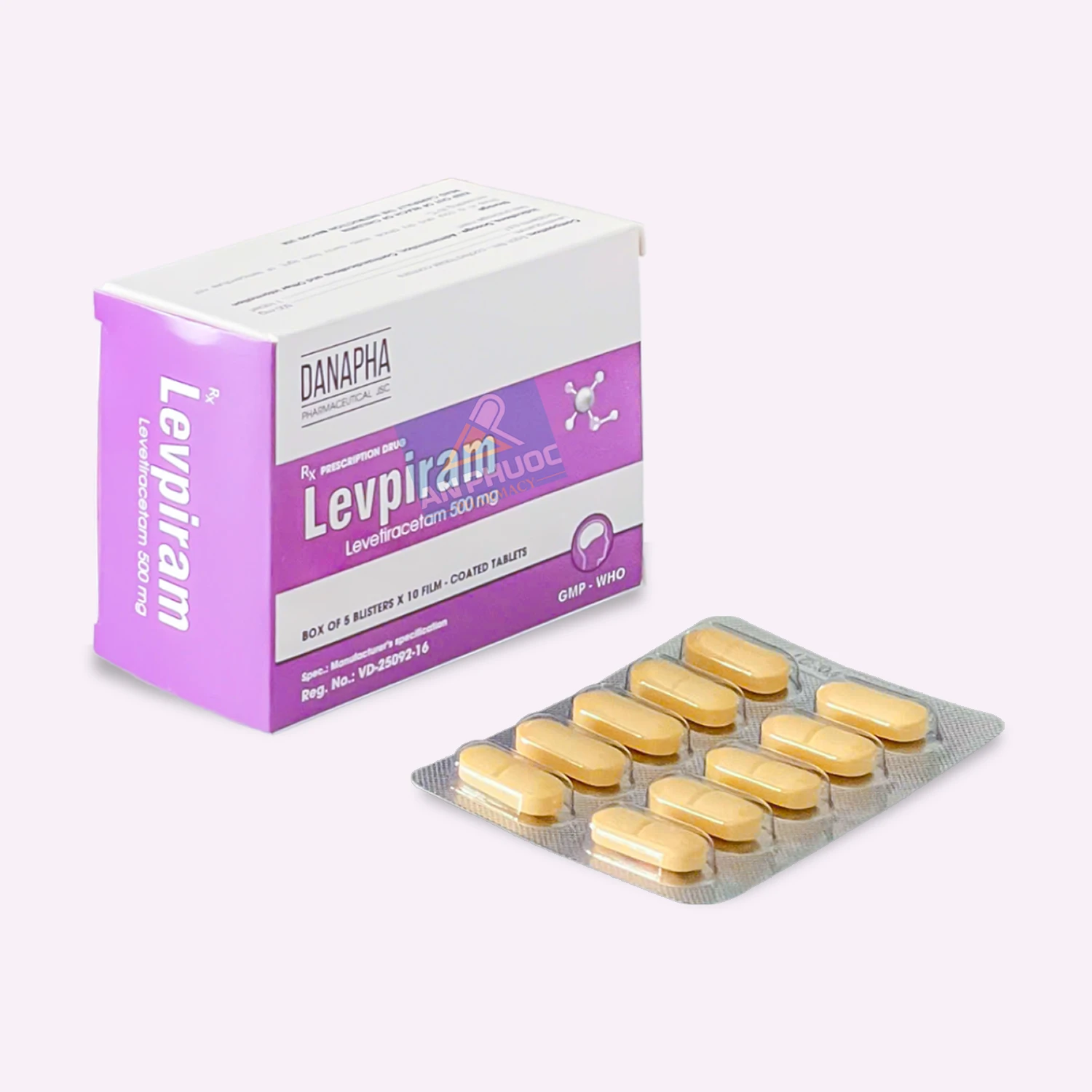 Thuốc Levpiram® (levetiracetam) 500mg
