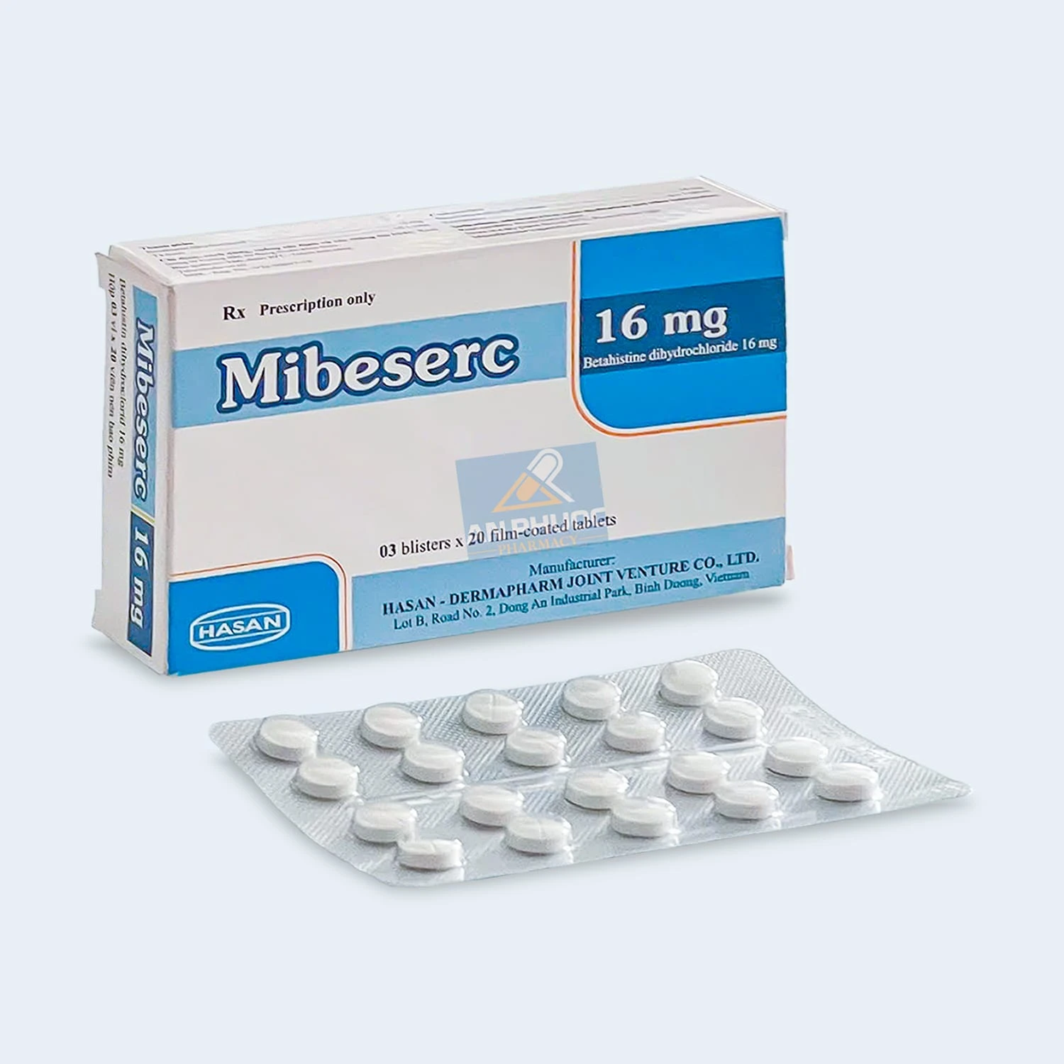 Thuốc Mibeserc® (betahistine) 16mg
