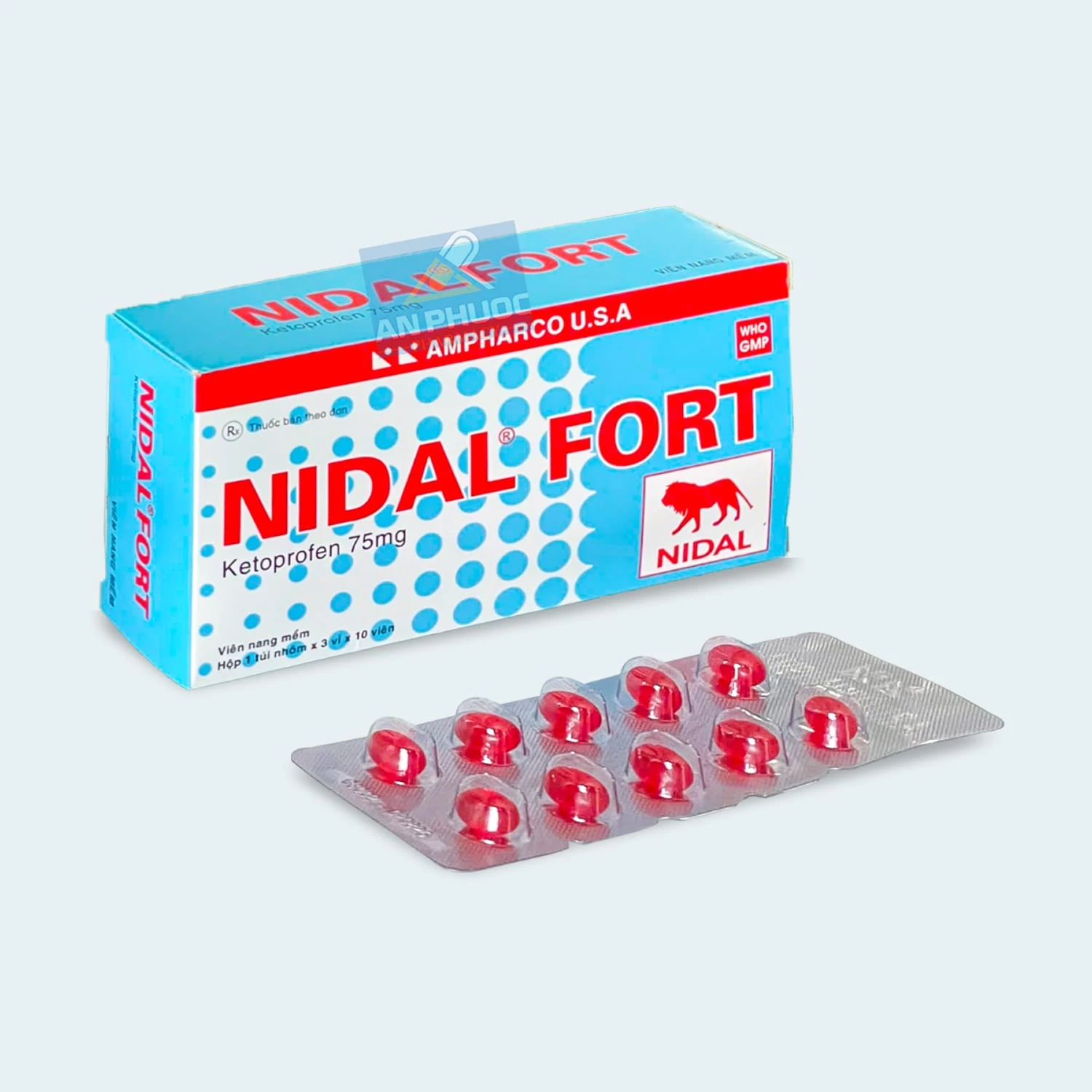 Thuốc giảm đau chống viêm khớp Nidal® Fort (ketoprofen) 75mg