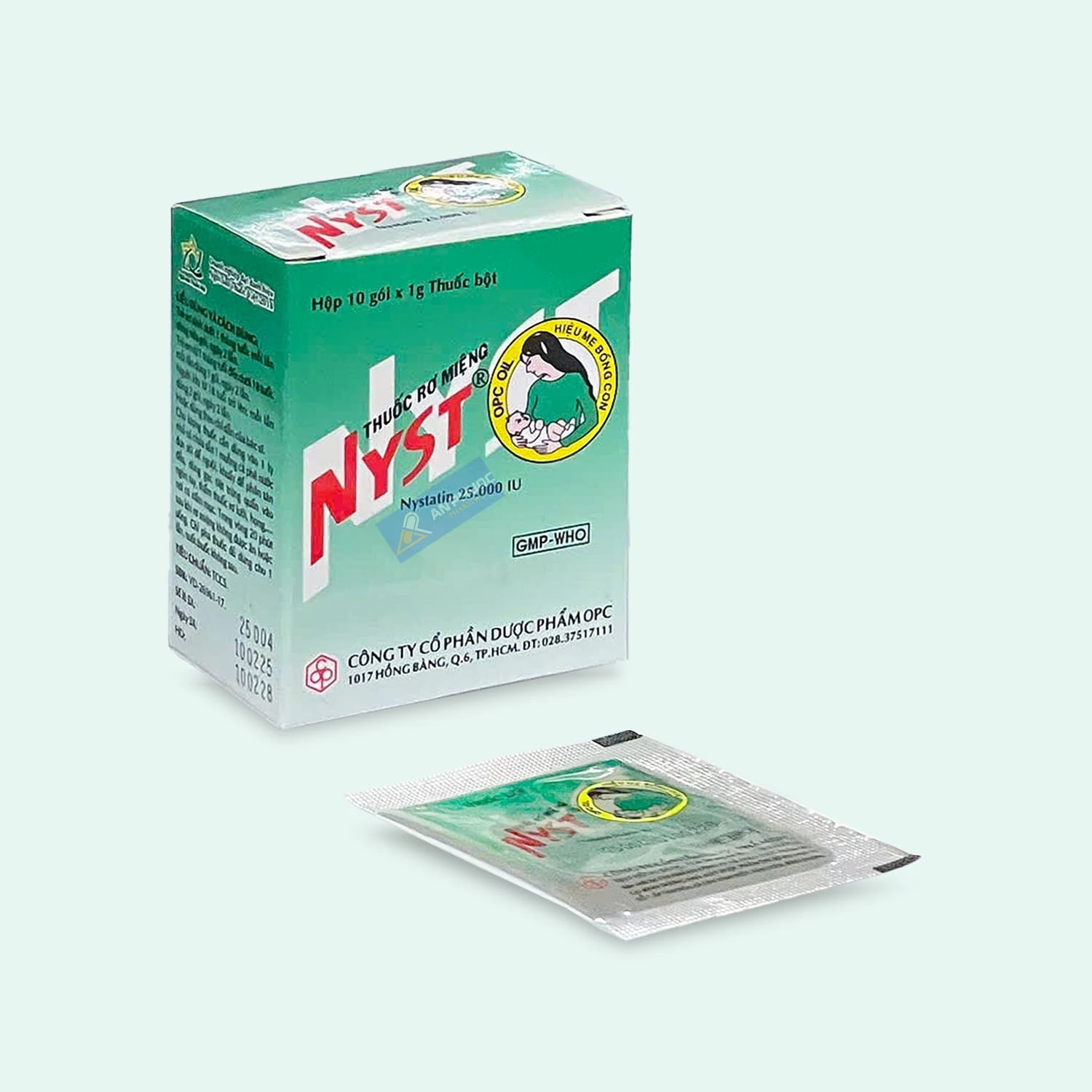 Thuốc Nyst 25.000IU (Nystatin) | Hộp 10 gói