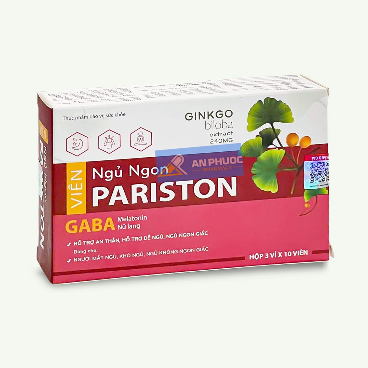 Viên ngủ ngon Pariston®, Hộp 30 viên