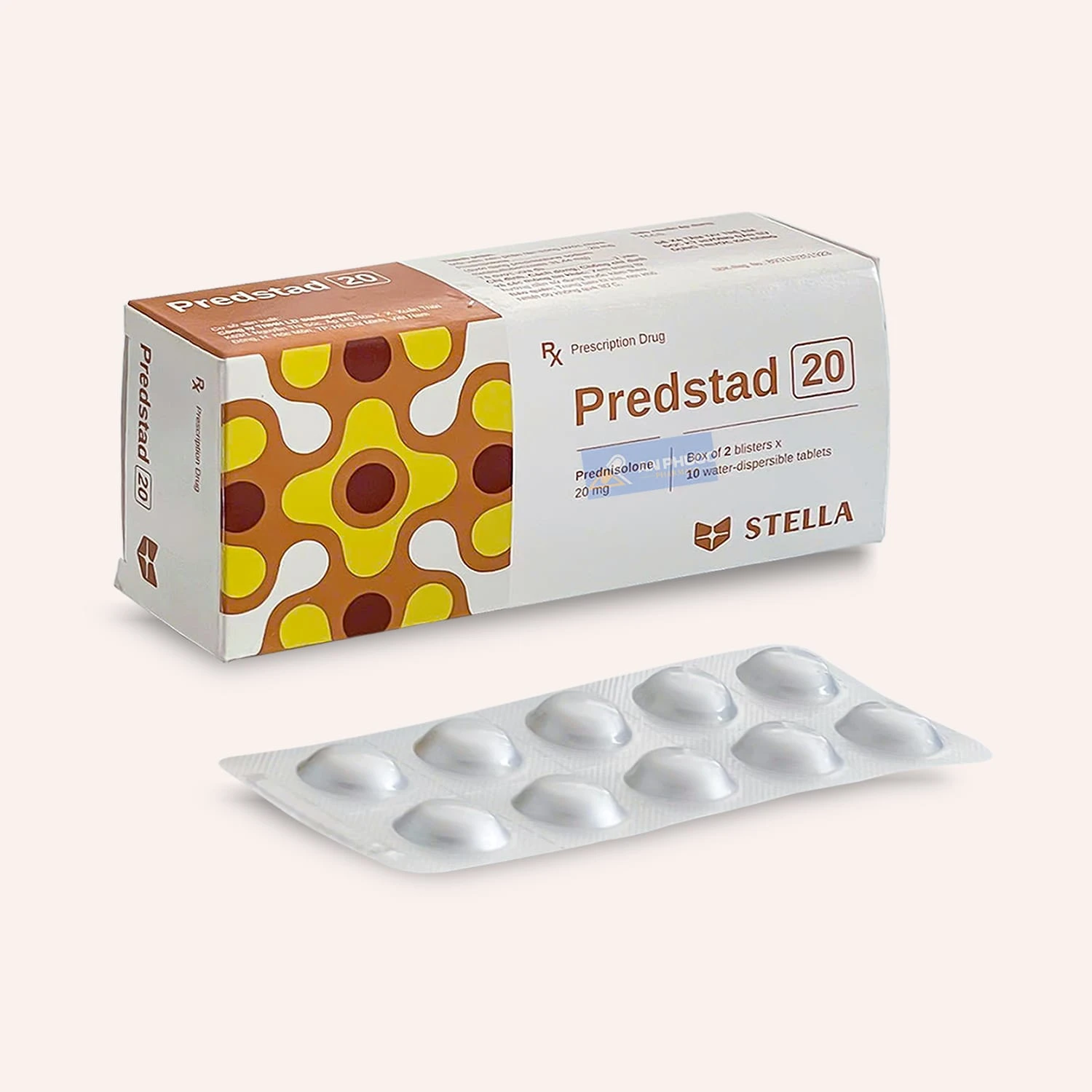 Thuốc Predstad® 20mg, (prednisolon), Hộp 20 viên