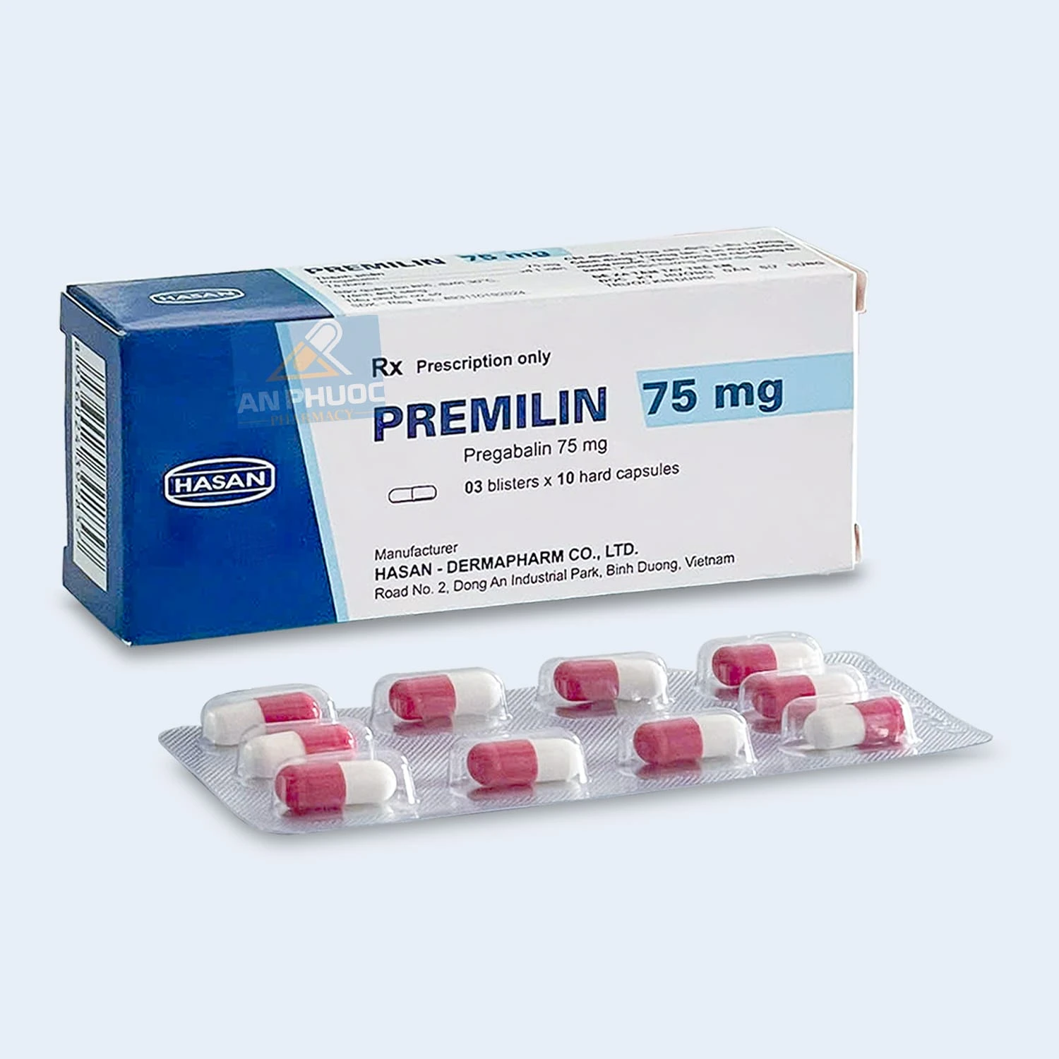 Thuốc giảm đau thần kinh Premilin® (pregabalin) 75mg