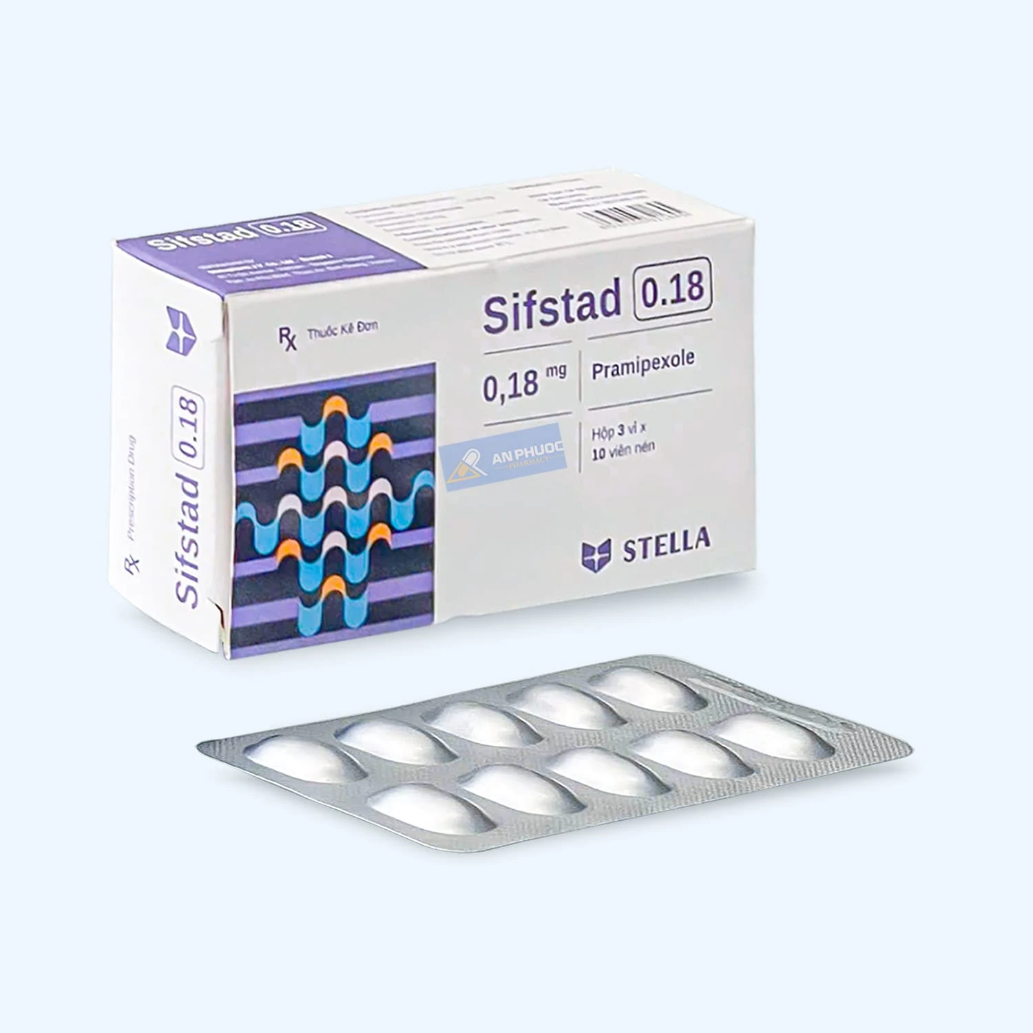 Thuốc điều trị Parkinson Sifstad® (pramipexole) 0.18