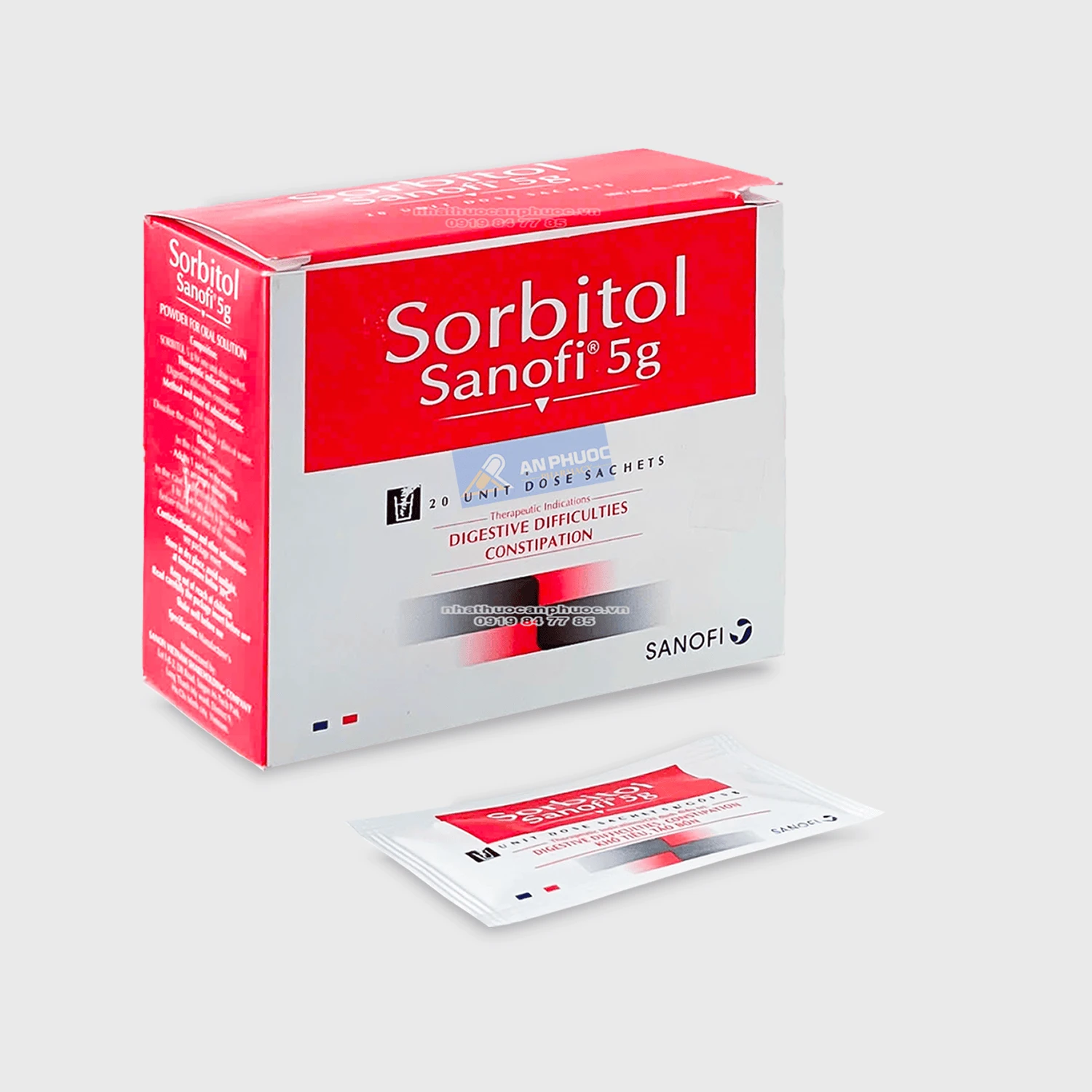 Thuốc trị khó tiêu táo bón Sorbitol® 5g - Sanofi