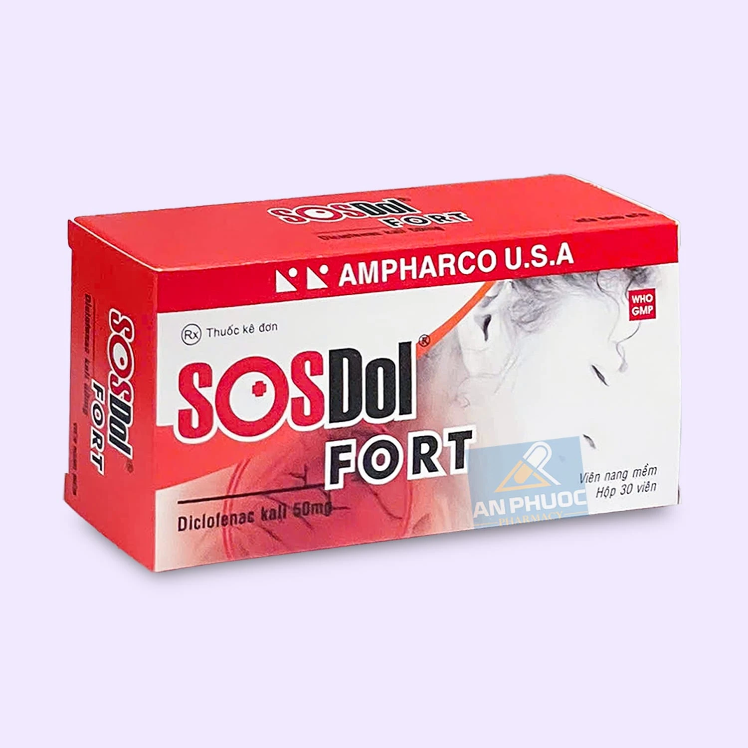 Thuốc giảm đau kháng viêm Sosdol® Fort (Diclofenac kali) 50mg
