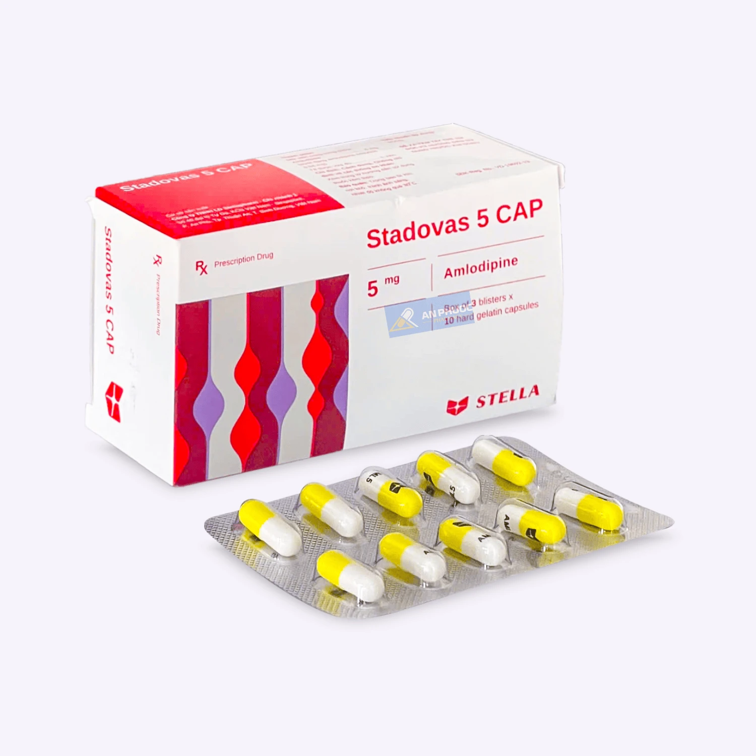 Thuốc điều trị tăng huyết áp Stadovas® (amlodipin) 5mg