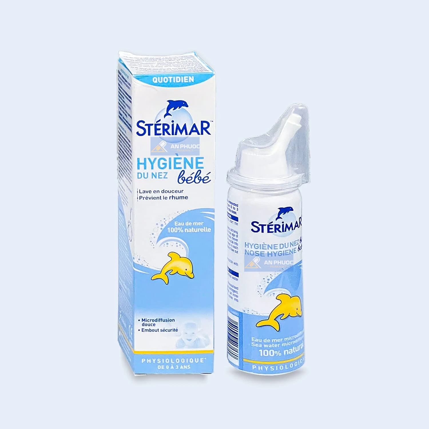 Dung dịch xịt mũi Sterimar nose hygiene baby, cấp cẩm & vệ sinh nhẹ nhàng mũi bé, chai 50ml