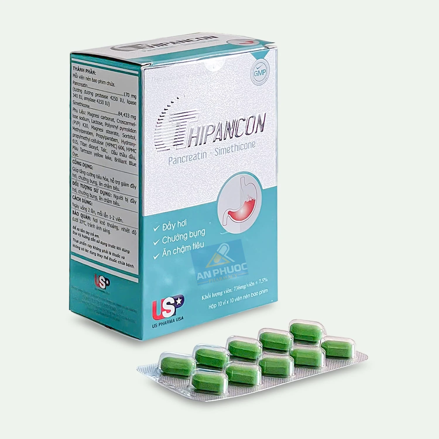 Viên uống hỗ trợ tiêu hóa Thipancon®