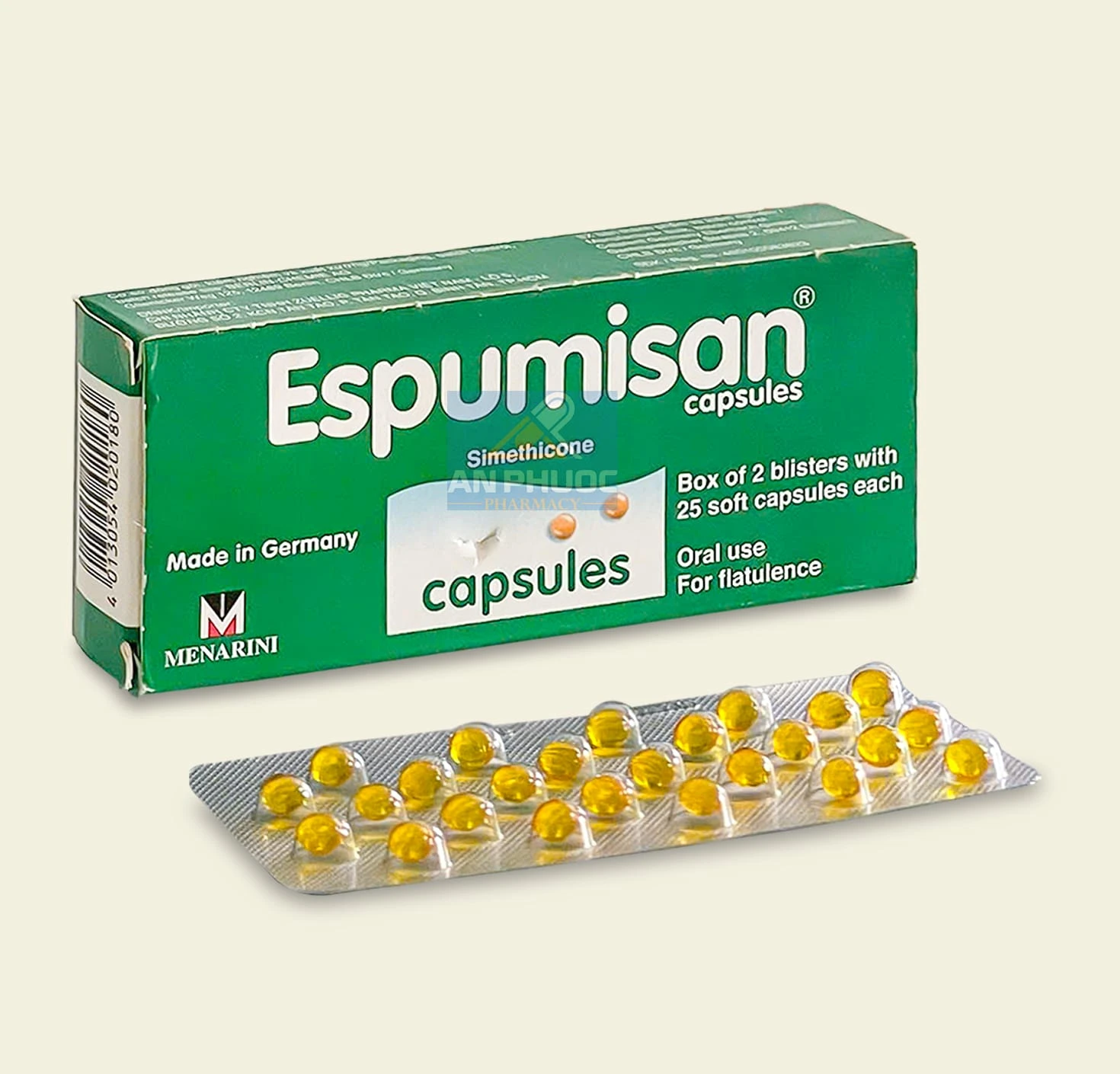 Thuốc điều trị chứng đầy hơi Espumisan® capsules 40mg