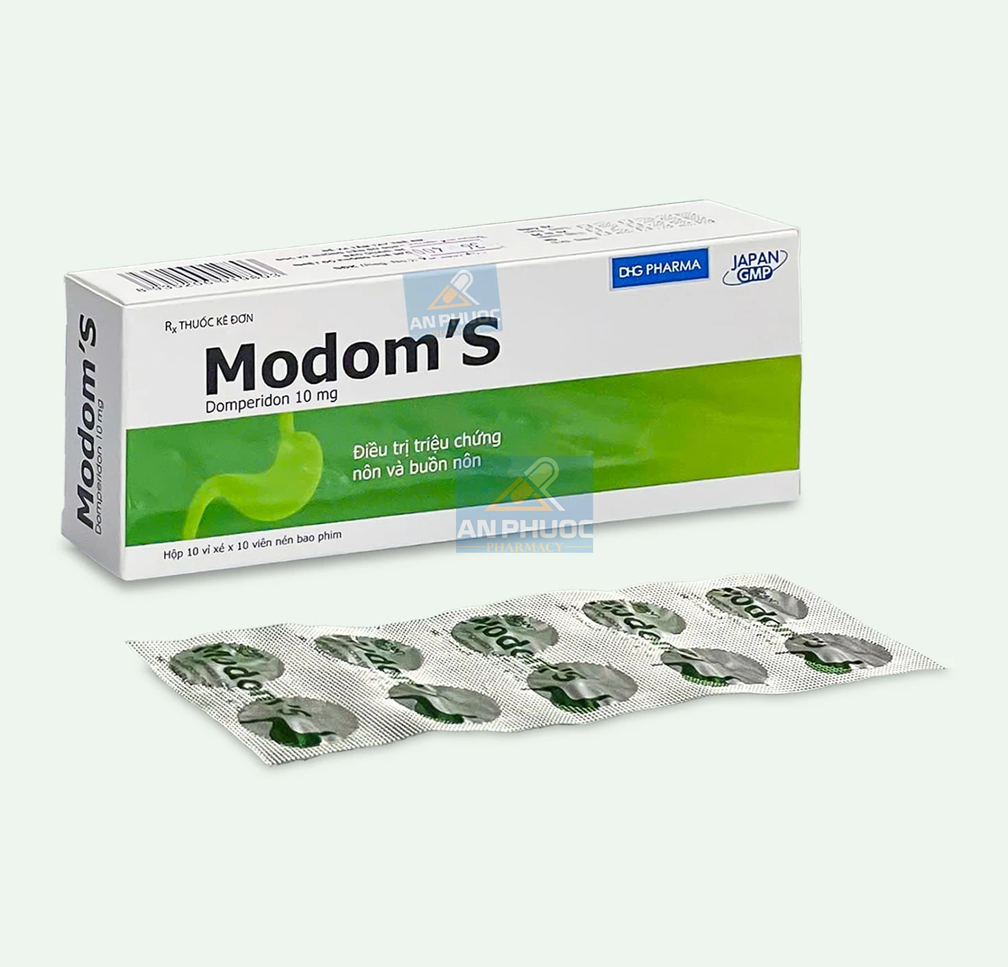 Thuốc điều trị ăn không tiêu Modom'S | Hộp 100 viên