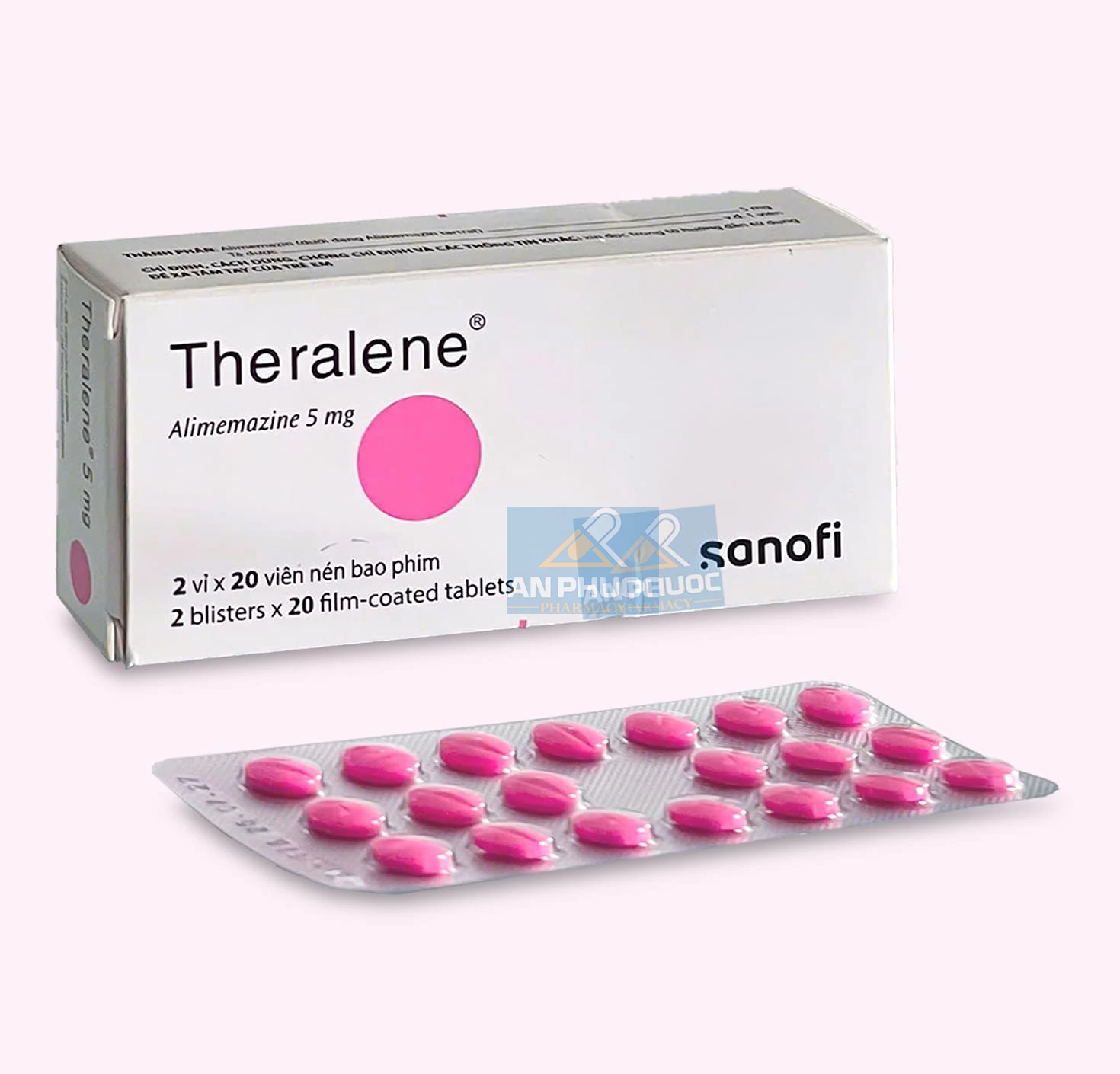 Thuốc kháng dị ứng Theralene® 5mg | Hộp 40 viên