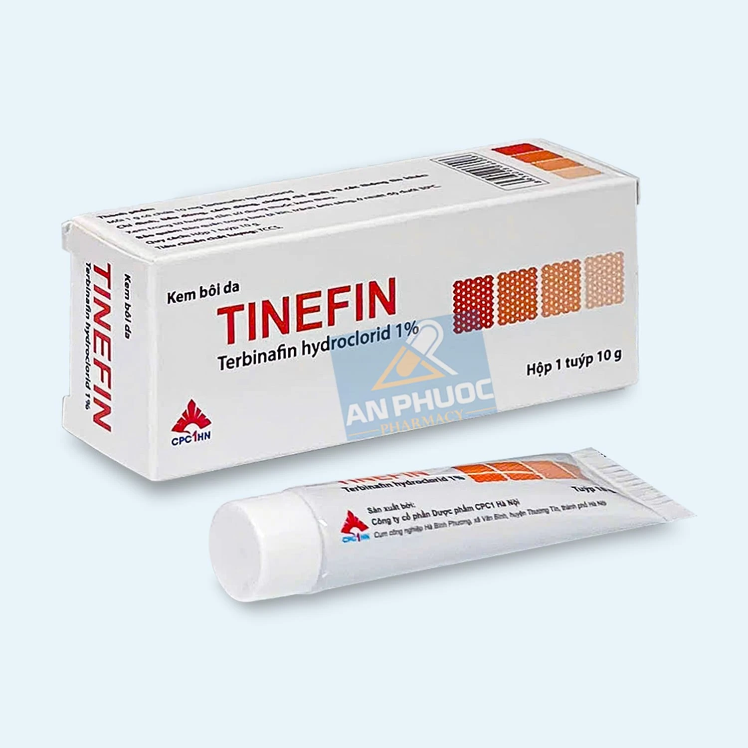 Thuốc kem bôi da trị nấm Tinefin (terbinafine) 1%