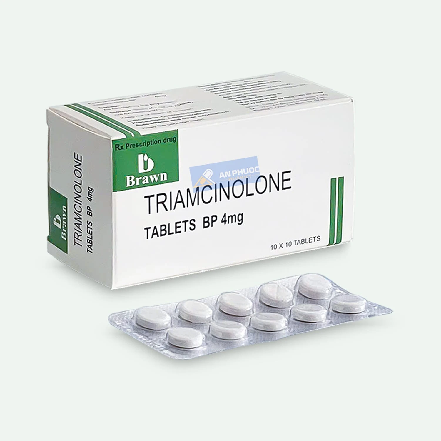 Thuốc Triamcinolone® 4mg, (Brawn), Hộp 100 viên