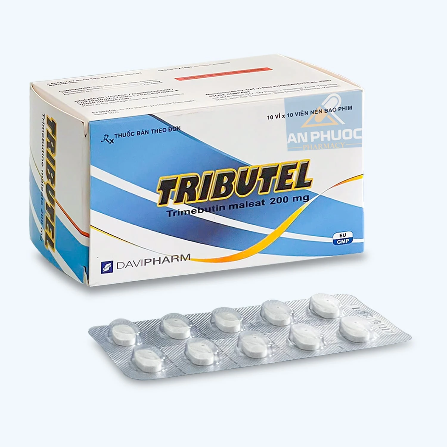 Thuốc giảm co thắt Tributel® (trimebutin) 200mg