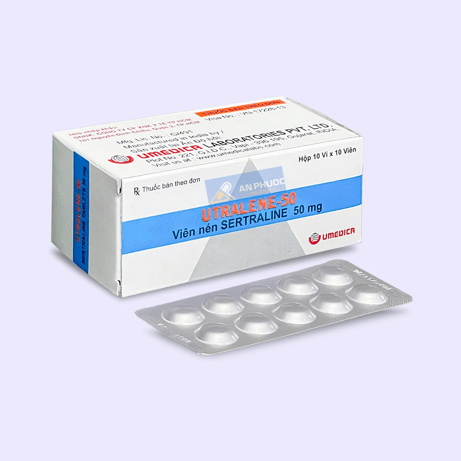 Thuốc Utralene® -50 (sertraline) 50mg